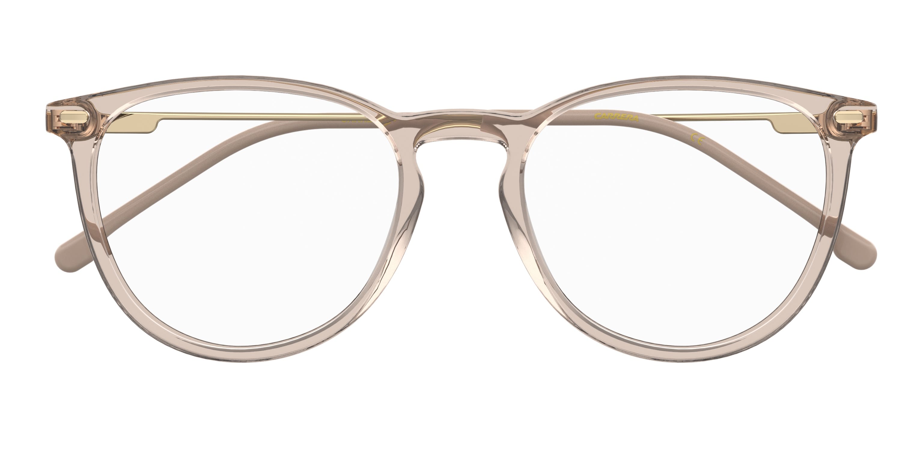 Carrera 2050T Frame Transparent Brown Unisex Full Metal Frame — Transparent Brown frame — view 2