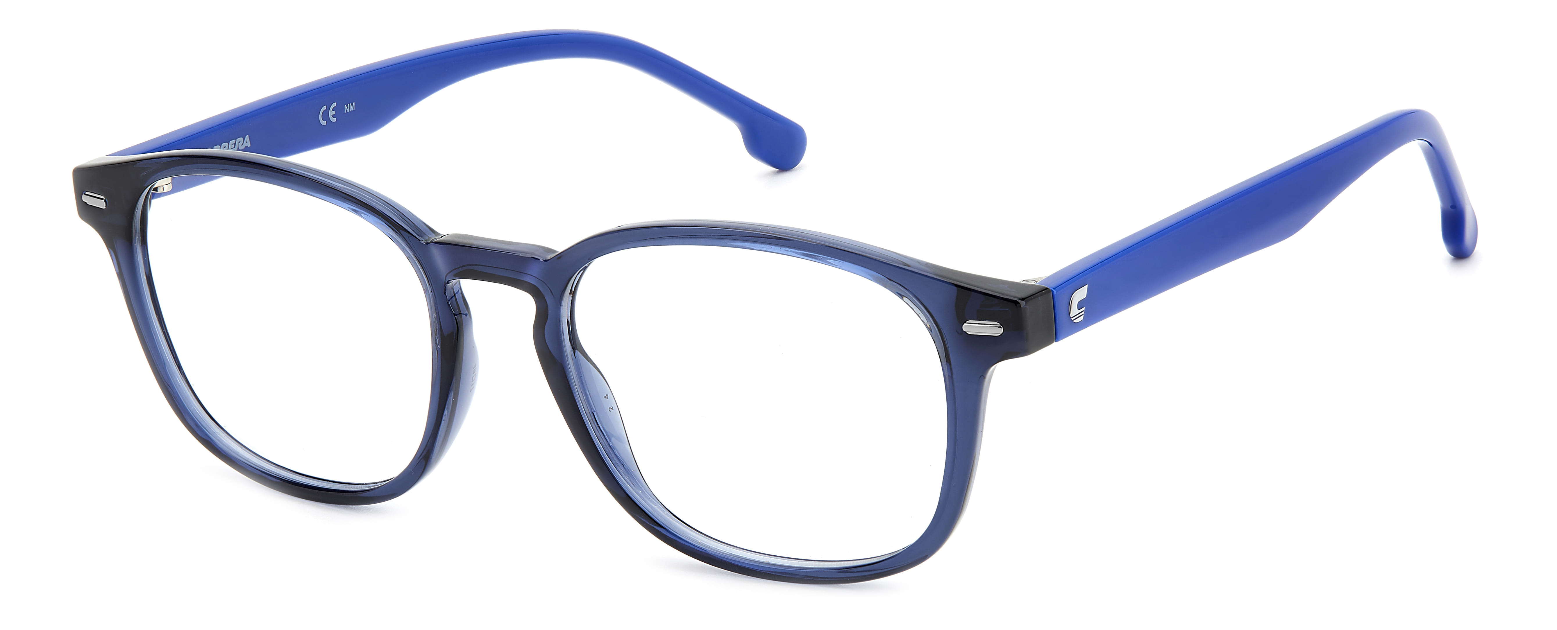 Carrera 2043T Frame Transparent Blue Unisex Full Shell — Transparent Blue frame