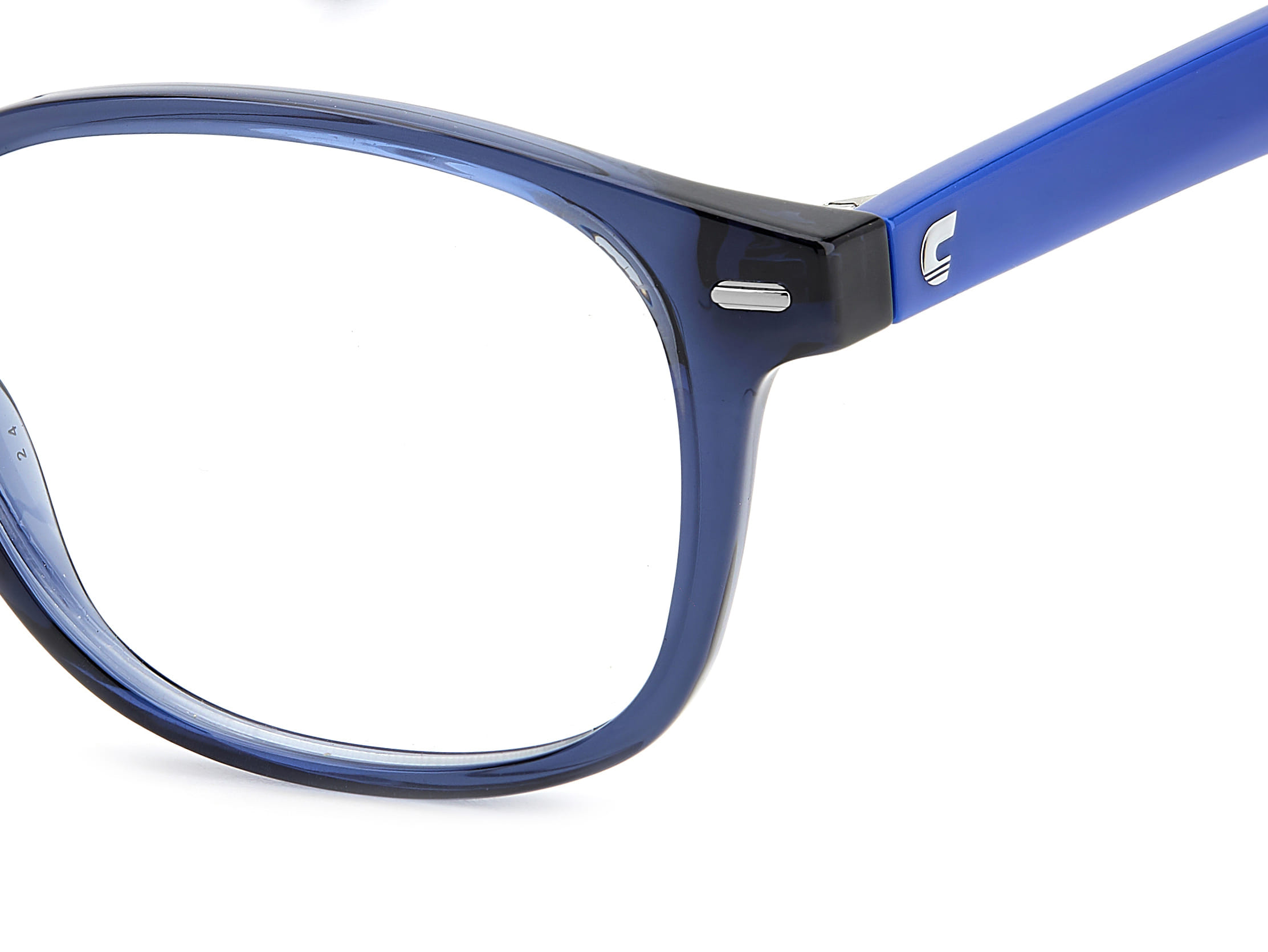 Carrera 2043T Frame Transparent Blue Unisex Full Shell Frame — Transparent Blue frame — view 3