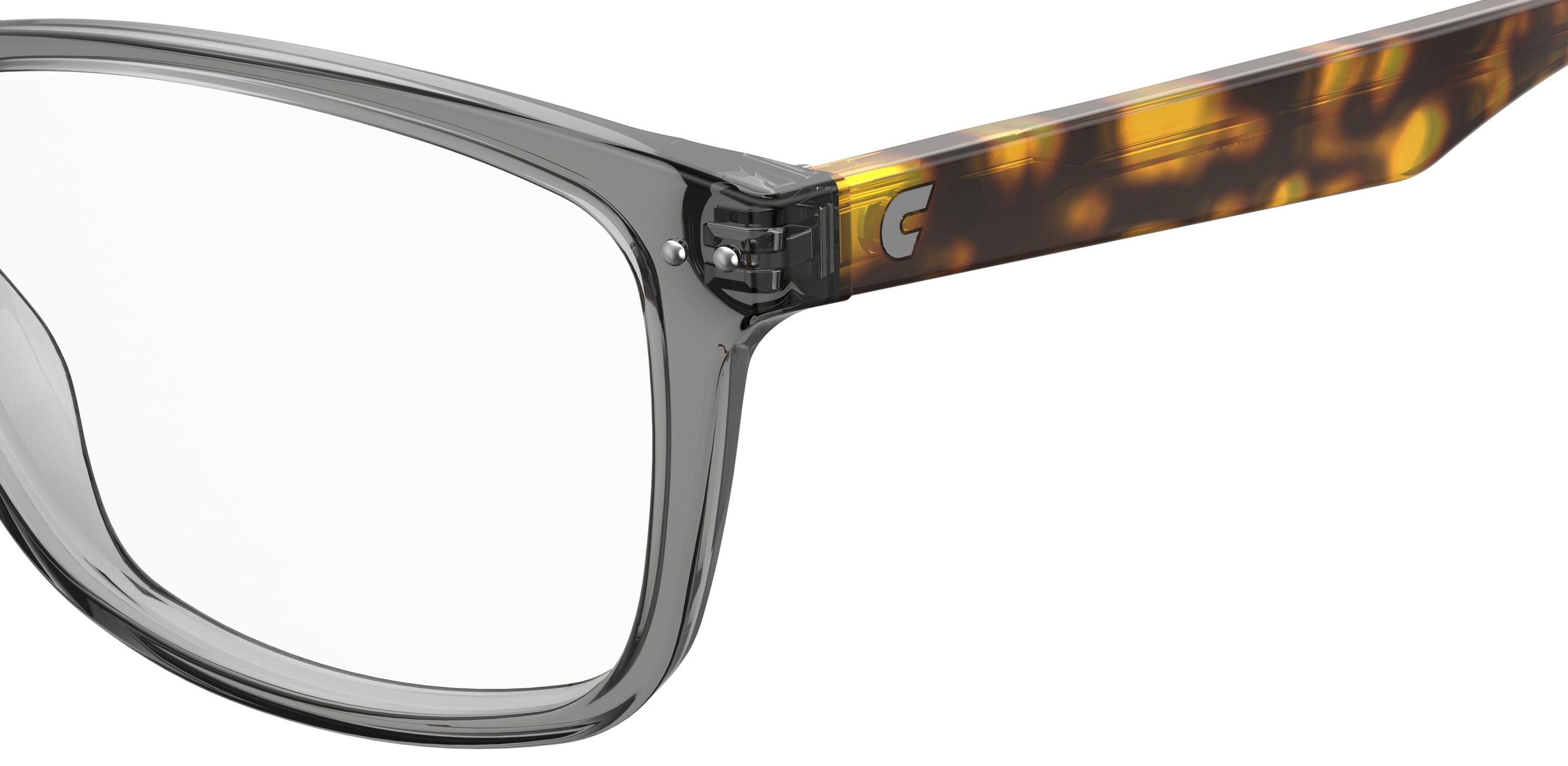 Carrera 2018T Frame Transparent Grey Unisex Full Shell Frame — Transparent Grey frame — view 3