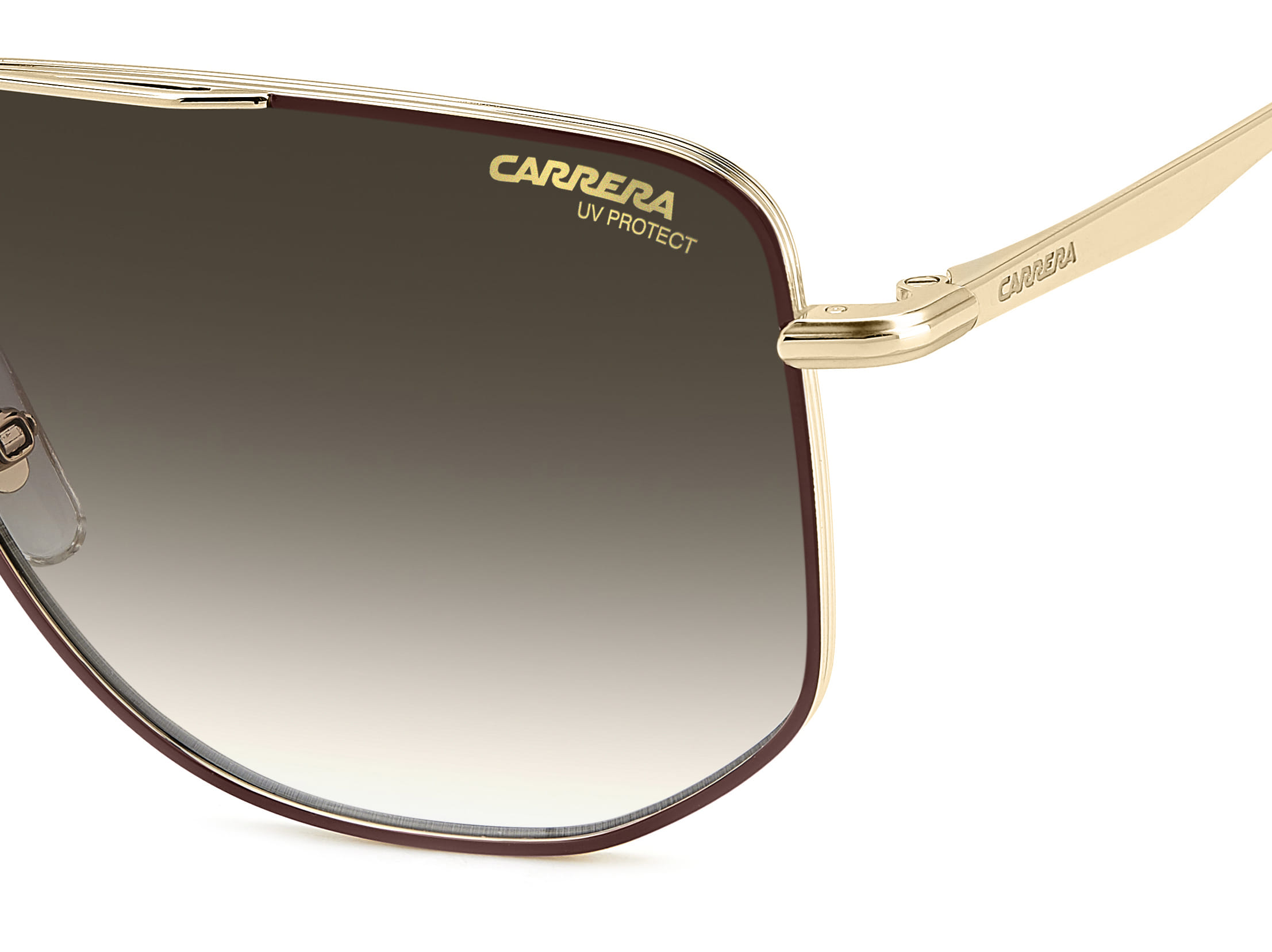 Carrera 355/S Sunglass Maroon Male Full Metal Sunglass — Maroon frame — view 3