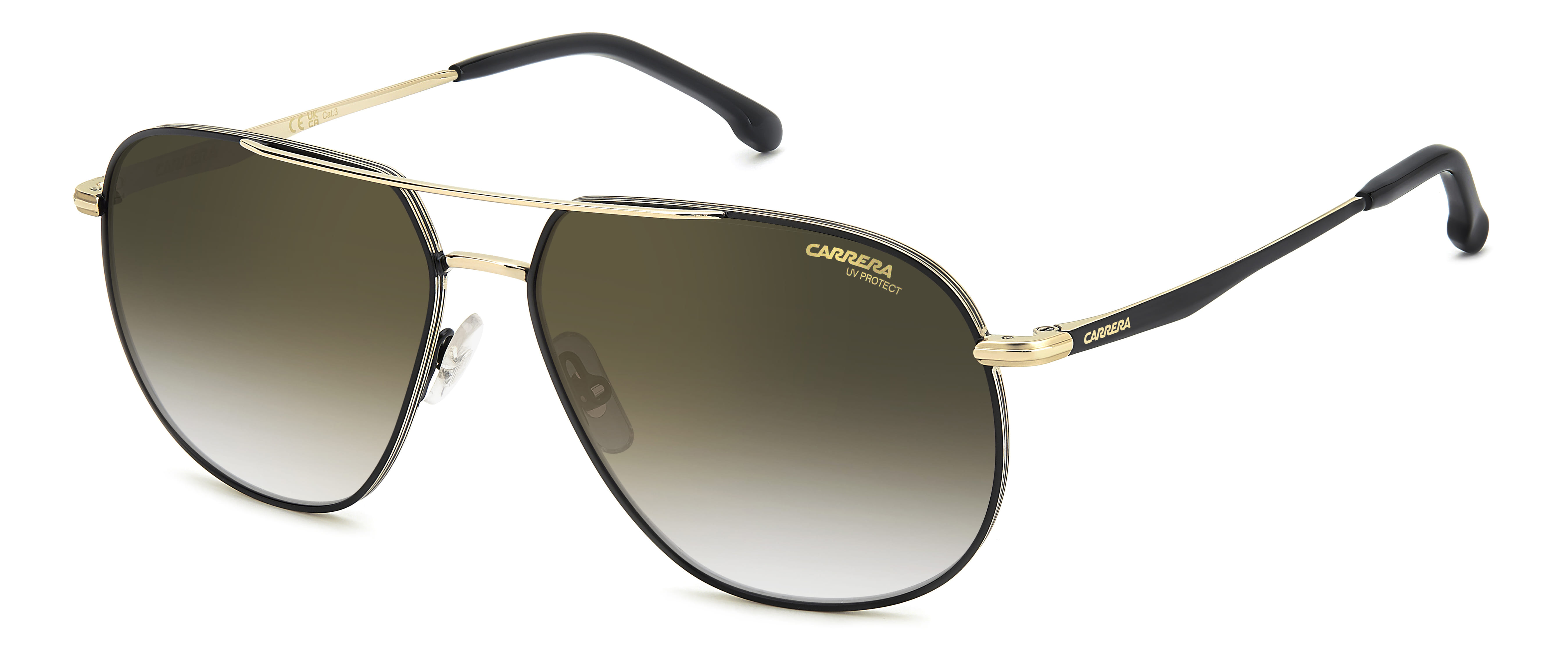 Carrera 363/S Sunglass Matt Black Male Full Metal Sunglass — Matt Black frame — alternate view