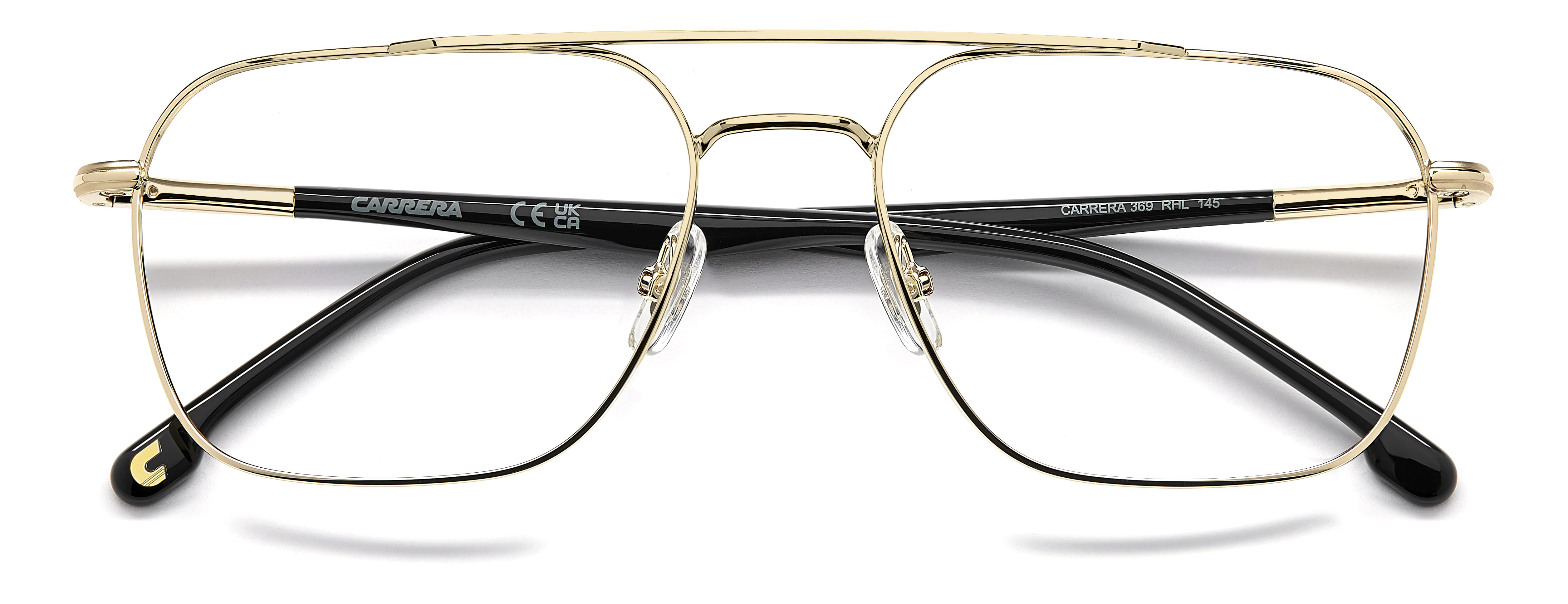 Carrera 369 Frame Gold Male Full Stainless Steel Frame — Gold frame — view 4