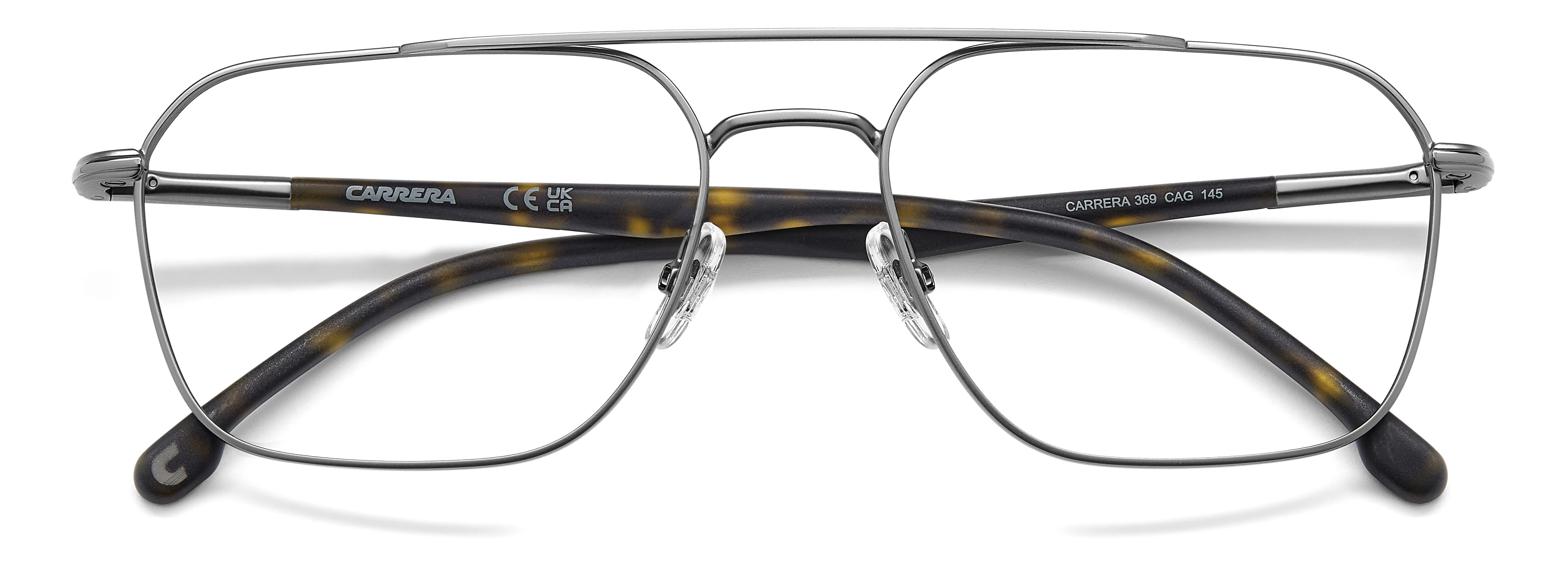 Carrera 369 Frame Gun Metal Male Full Stainless Steel Frame — Gun Metal frame — view 4