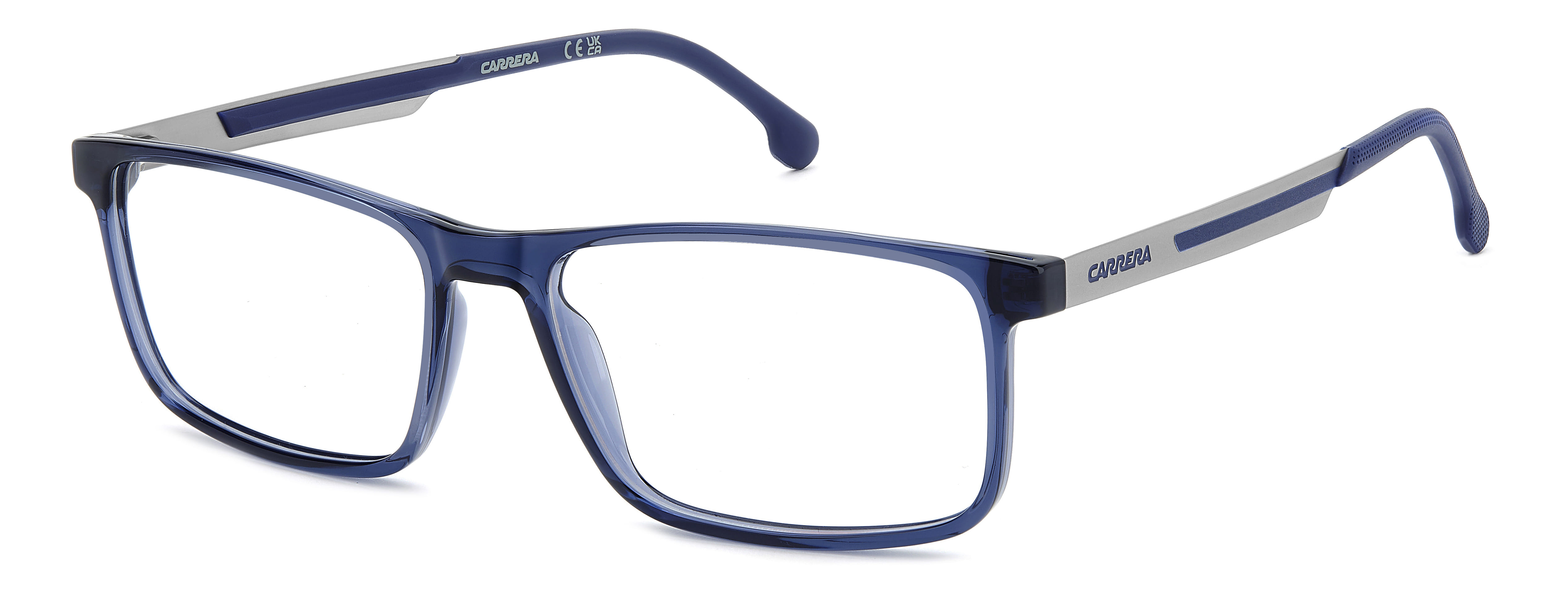 Carrera 8920 Frame Transparent Blue Male Full Metal — Transparent Blue frame
