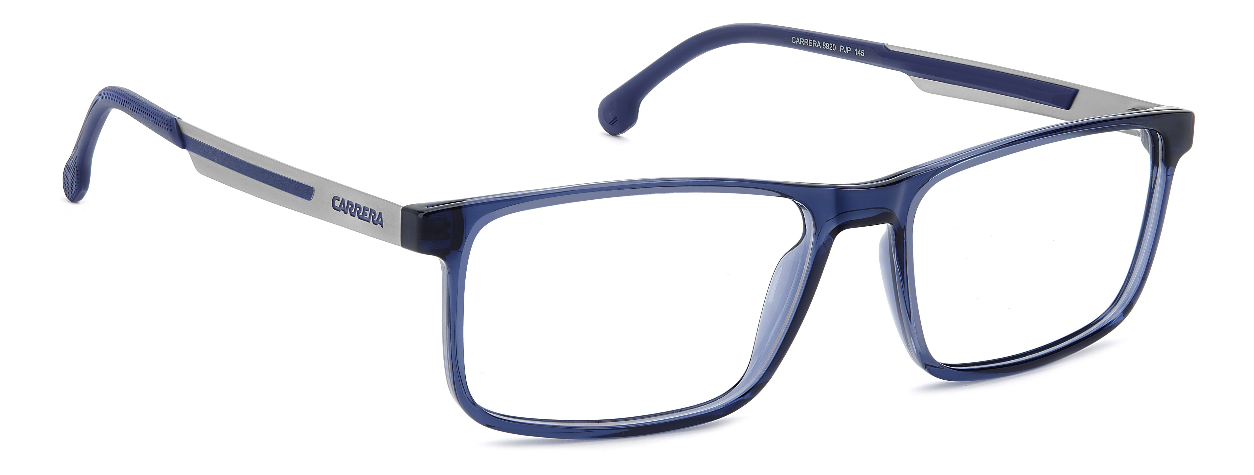 Carrera 8920 Frame Transparent Blue Male Full Metal Frame — Transparent Blue frame — view 2