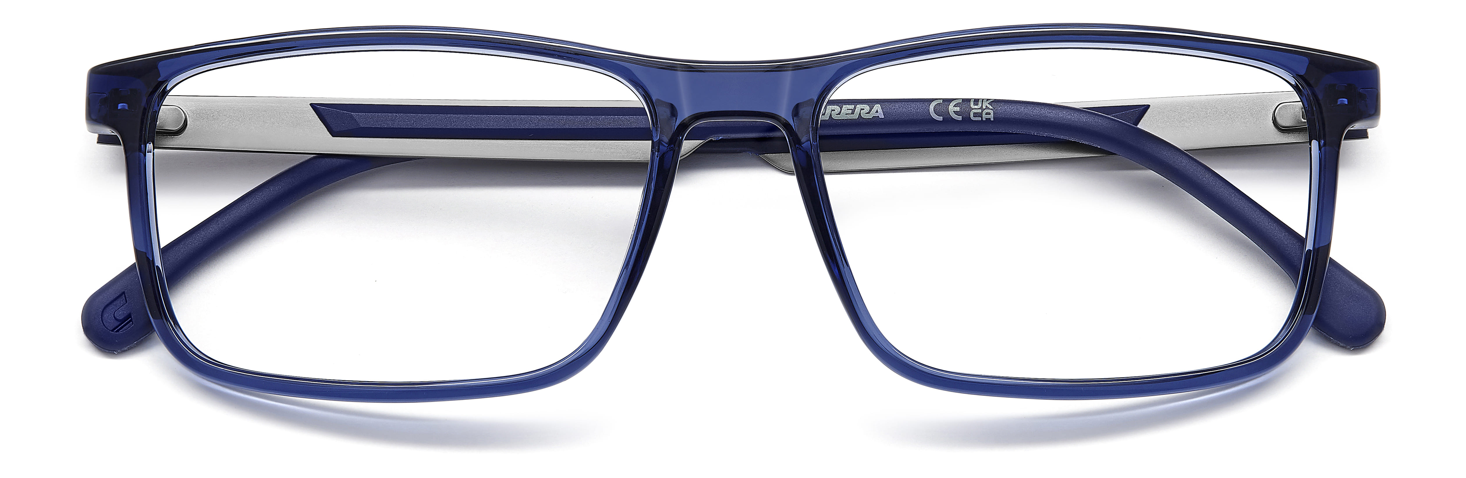 Carrera 8920 Frame Transparent Blue Male Full Metal Frame — Transparent Blue frame — view 4