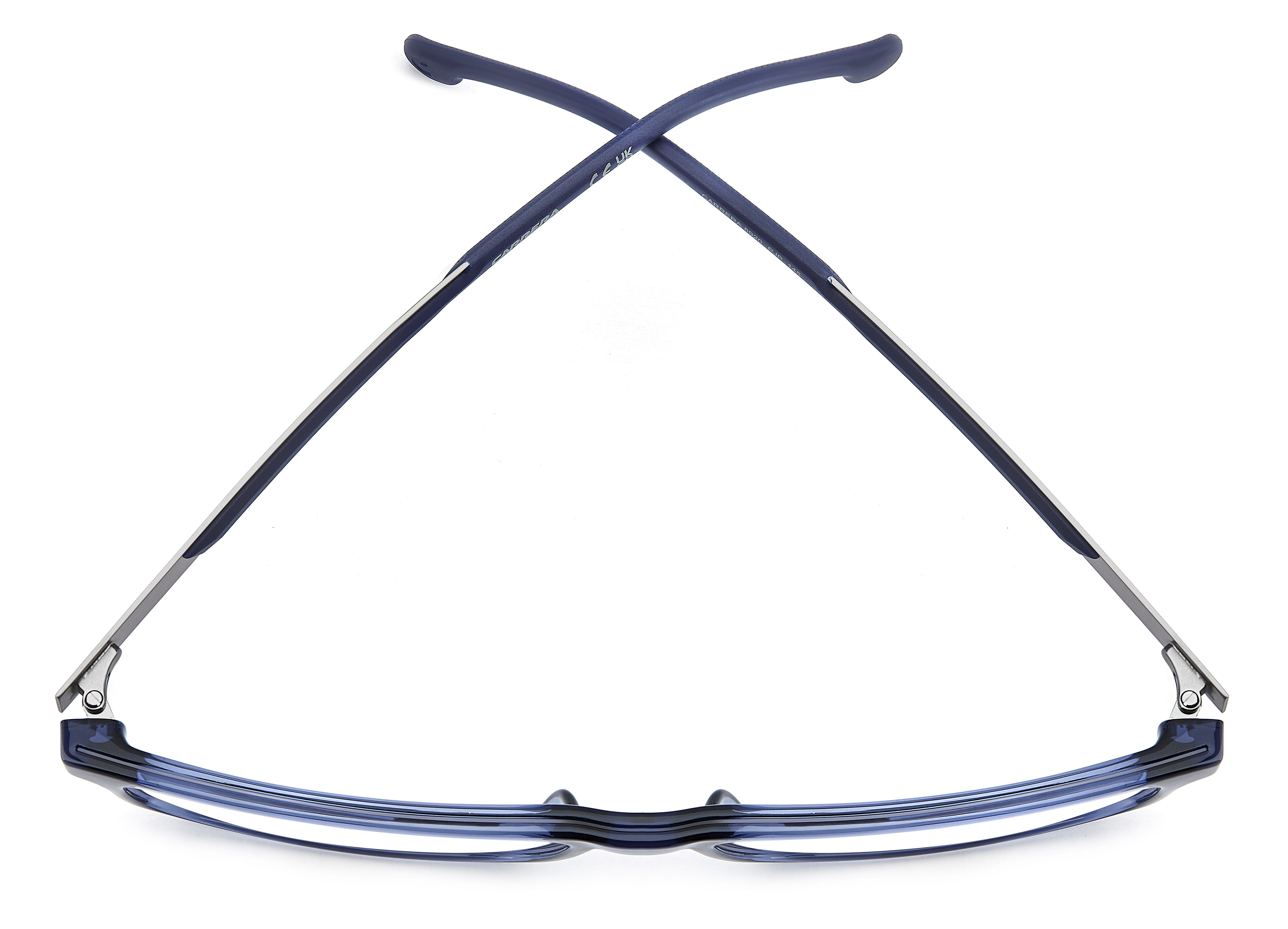 Carrera 8920 Frame Transparent Blue Male Full Metal Frame — Transparent Blue frame — view 5