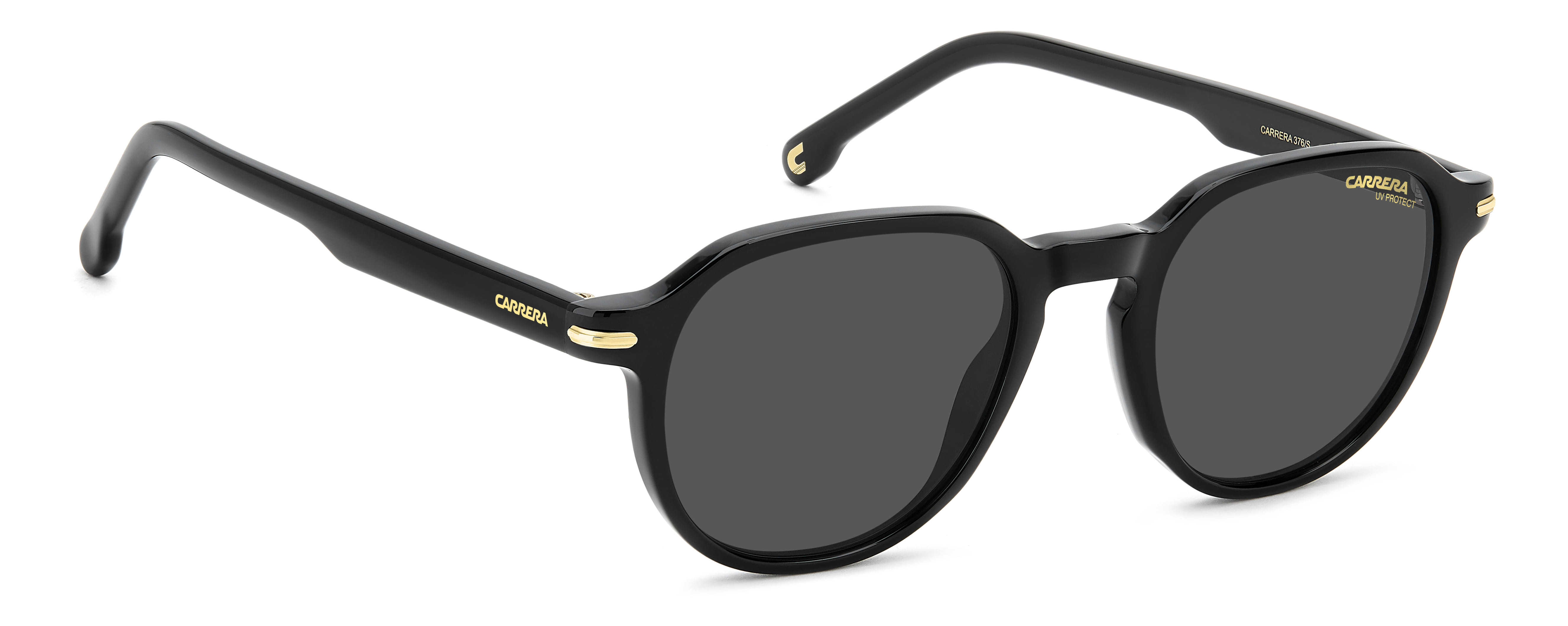 CARRERA 376/S 807IR CAT.3 376/S Sunglass Black Unisex Full S Sunglass — Black frame — view 2