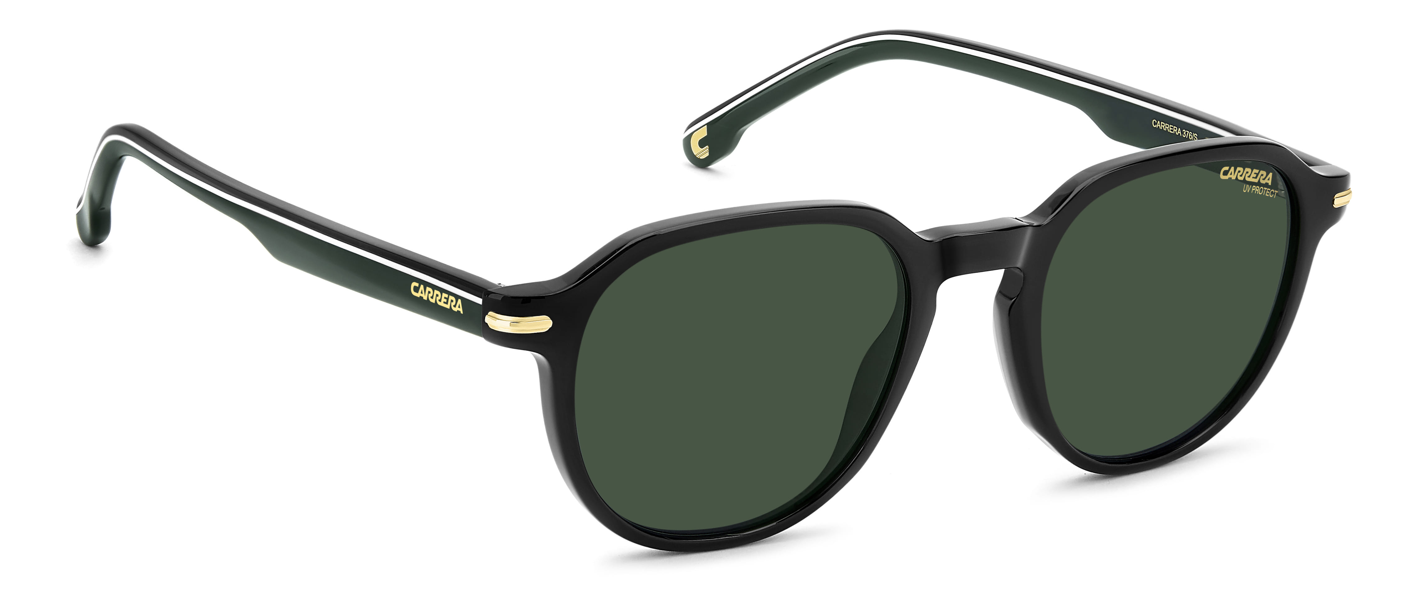 CARRERA 376/S 7ZJQT CAT.3 376/S Sunglass Black Unisex Full S Sunglass — Black frame — view 2