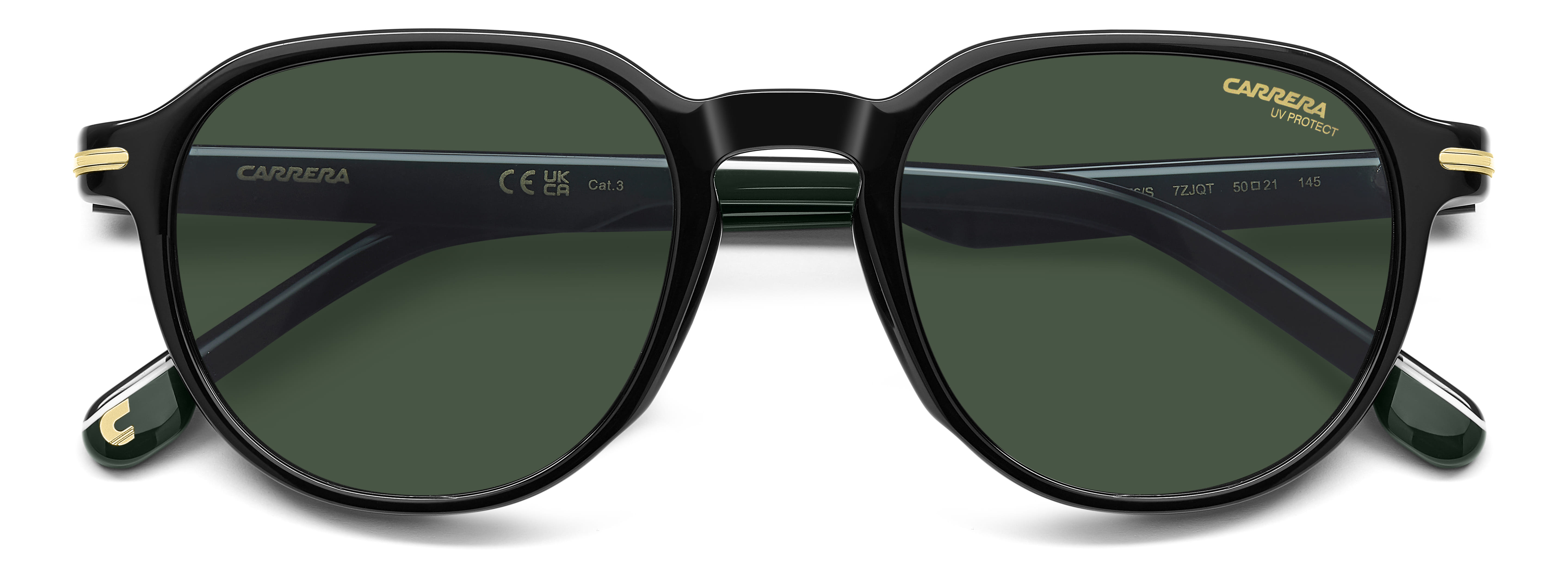 CARRERA 376/S 7ZJQT CAT.3 376/S Sunglass Black Unisex Full S Sunglass — Black frame — view 4