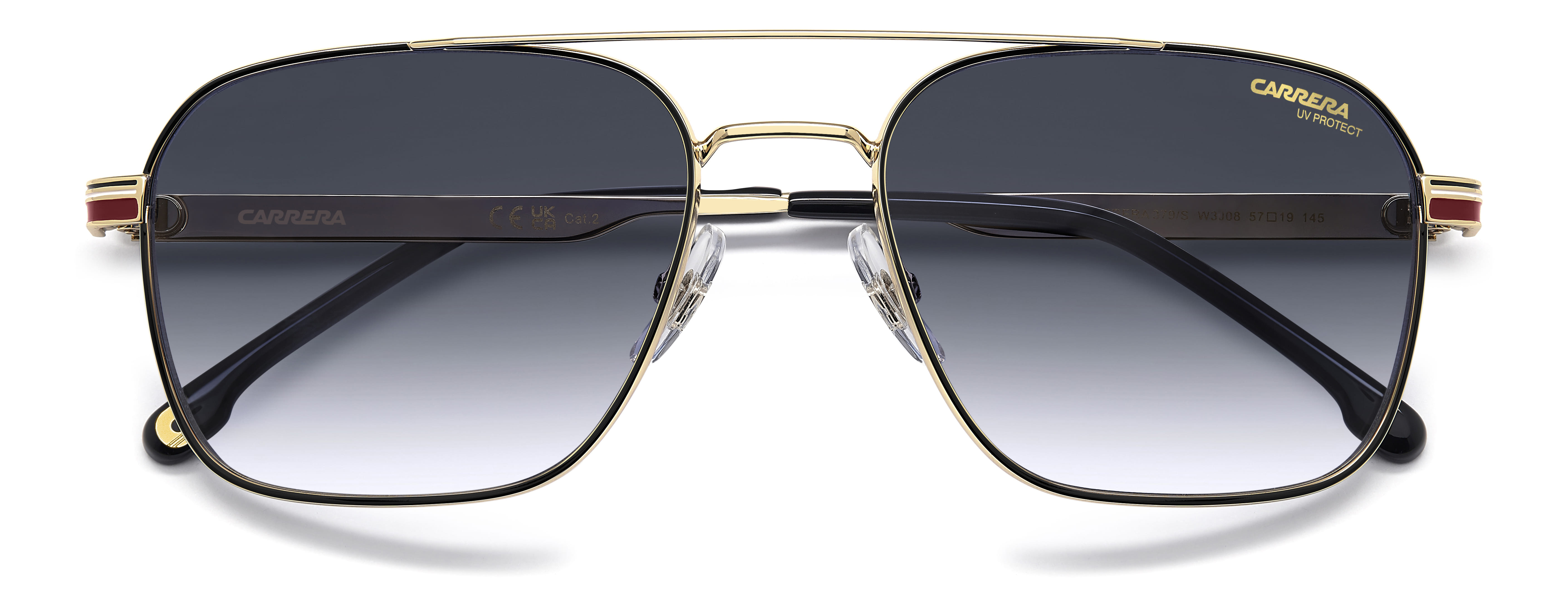 CARRERA 379/S W3J08 CAT.2 379/S Sunglass Black Male Metal Me Sunglass — Black frame — view 4