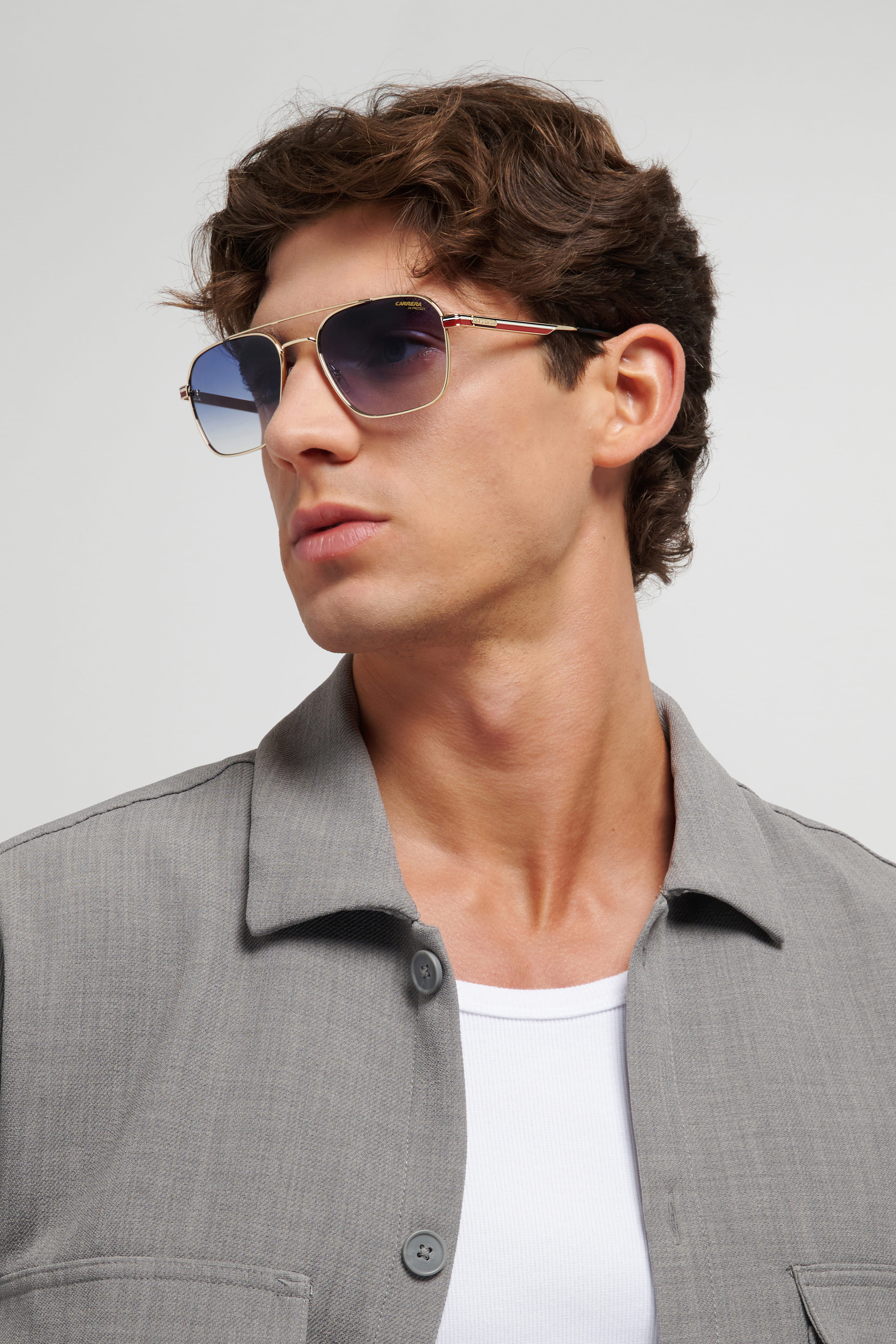 CARRERA 379/S W3J08 CAT.2 379/S Sunglass Black Male Metal Me Sunglass — Black frame — view 7