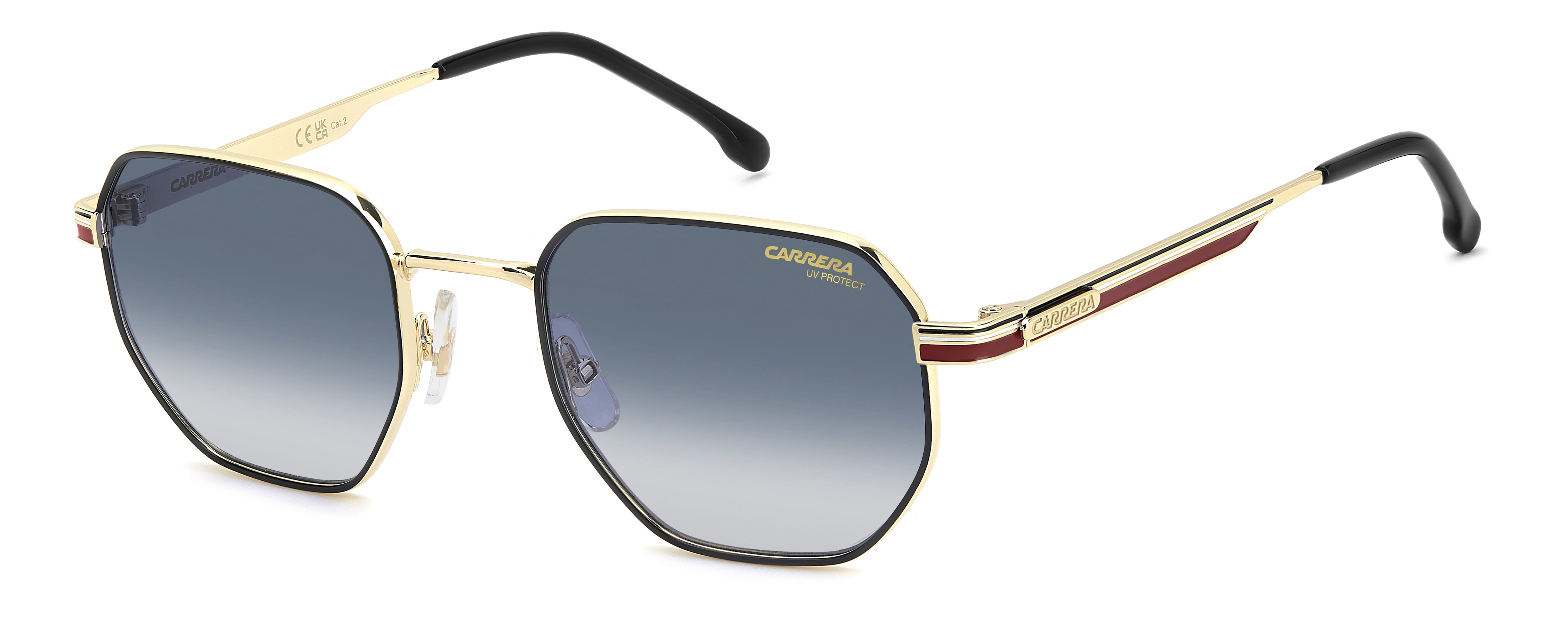 CARRERA 380/S W3J08 CAT.2 380/S Sunglass Black Unisex Metal Sunglass — Black frame — alternate view