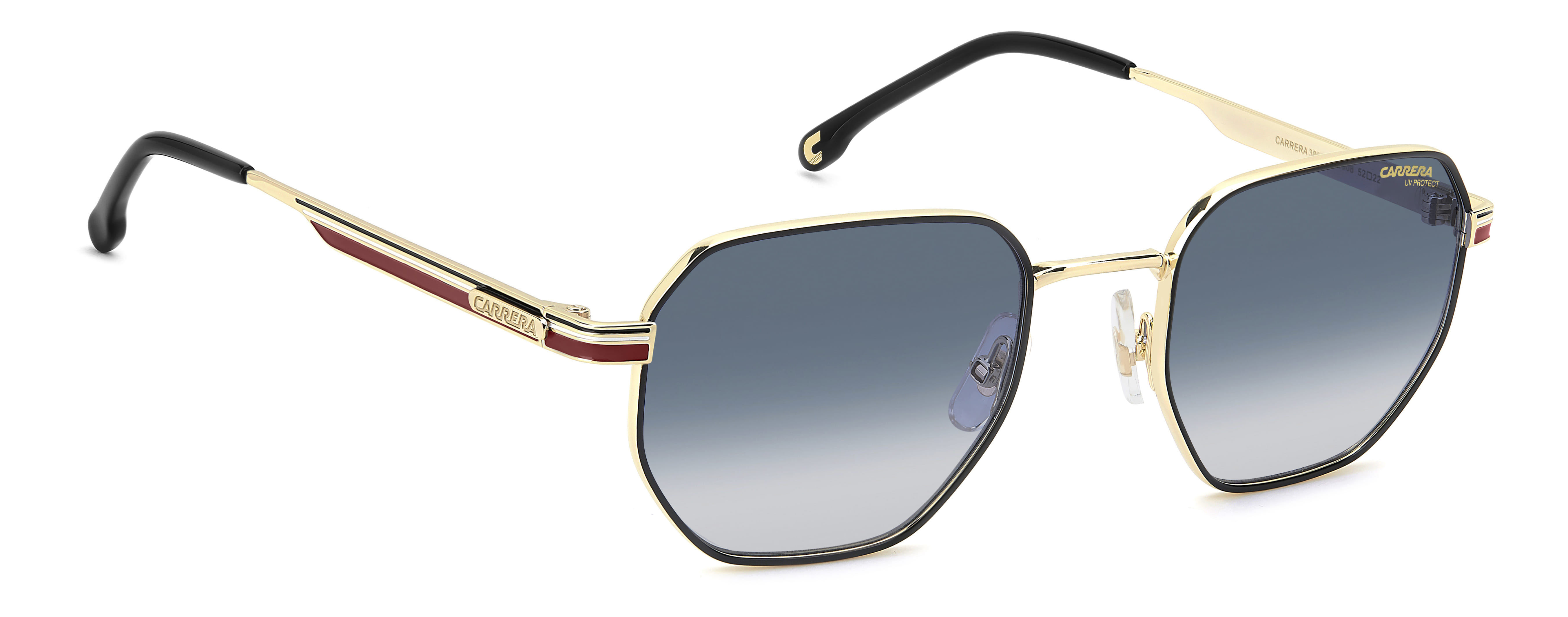 CARRERA 380/S W3J08 CAT.2 380/S Sunglass Black Unisex Metal Sunglass — Black frame — view 2