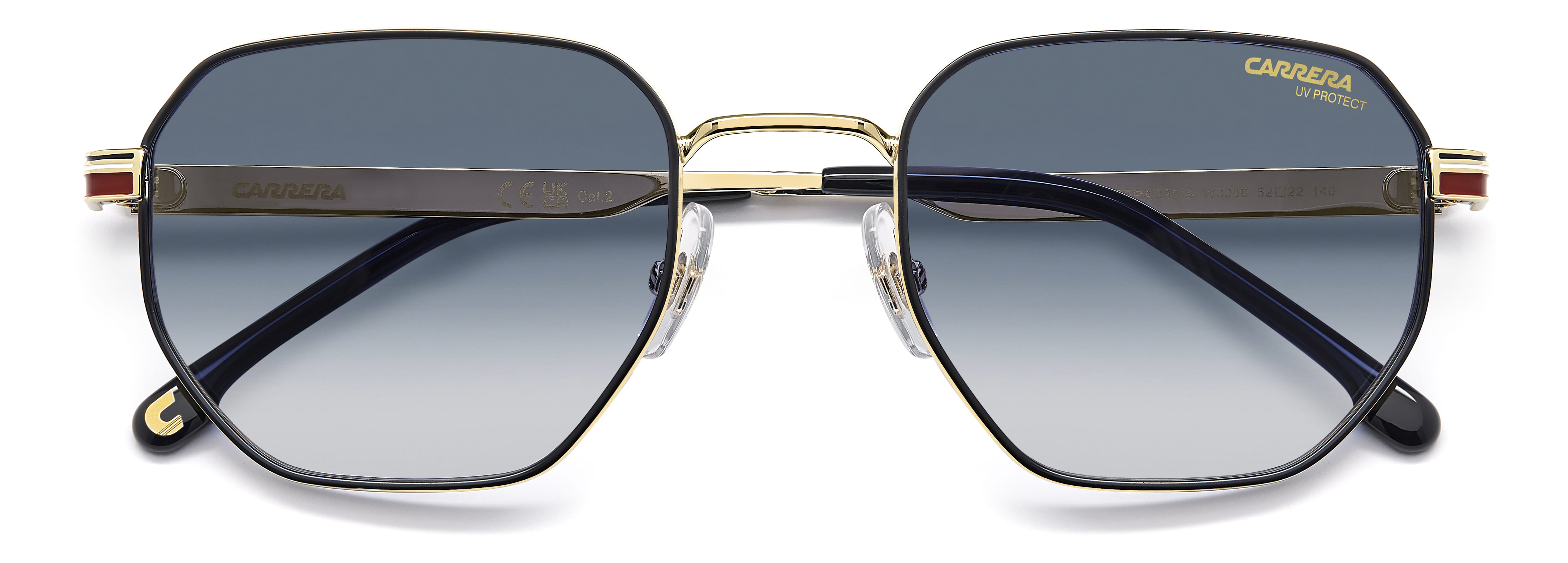 CARRERA 380/S W3J08 CAT.2 380/S Sunglass Black Unisex Metal Sunglass — Black frame — view 4