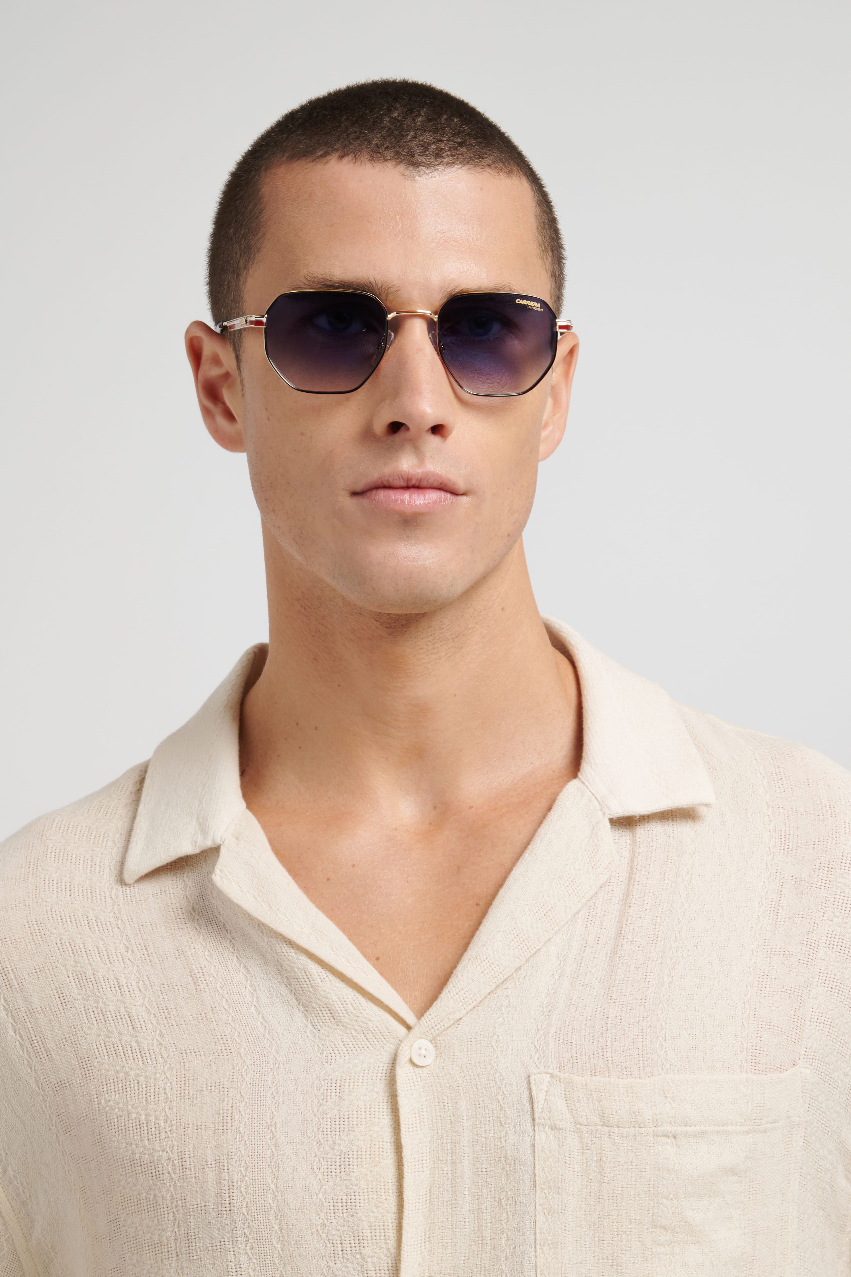 CARRERA 380/S W3J08 CAT.2 380/S Sunglass Black Unisex Metal Sunglass — Black frame — view 8