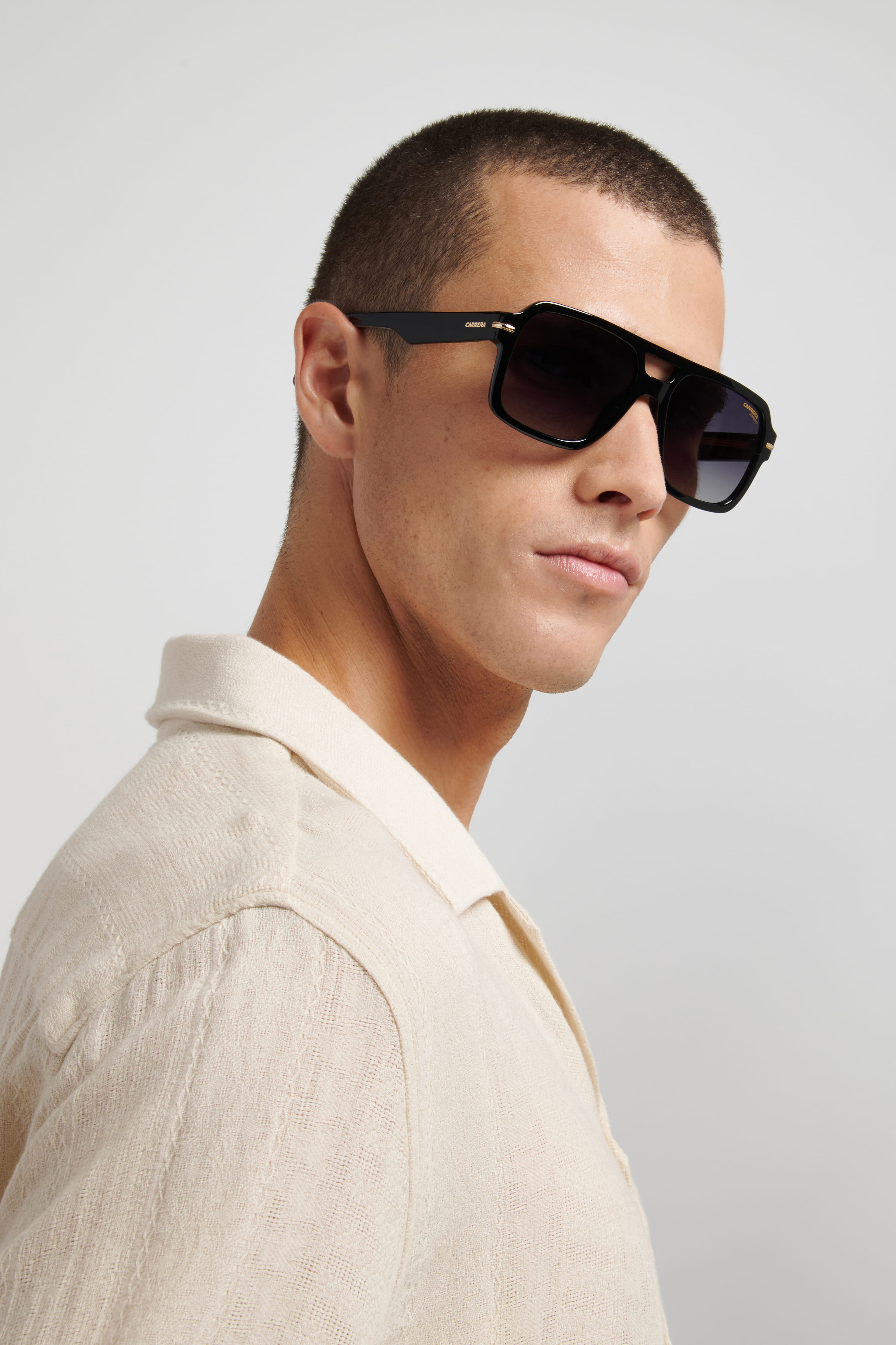 CARRERA 377/S 8079O CAT.3 377/S Sunglass Black Male Full She Sunglass — Black frame — view 7
