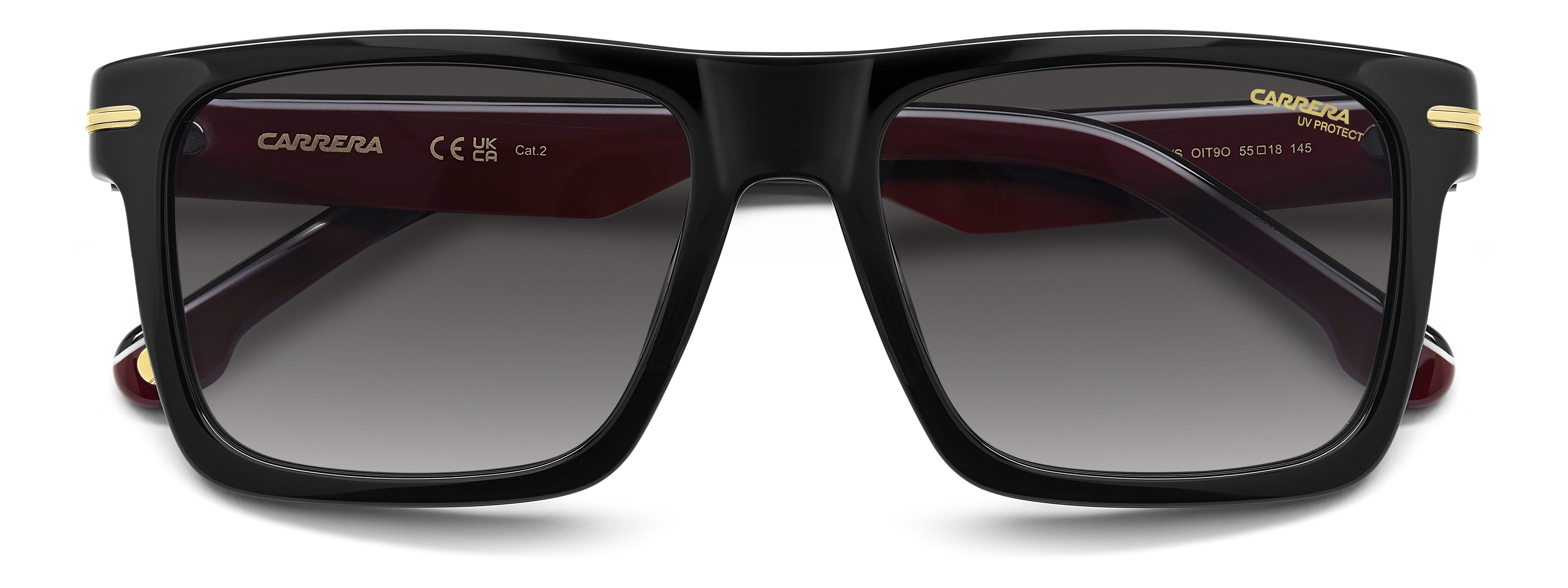CARRERA 378/S OIT9O CAT.2 378/S Sunglass Black Male Full She Sunglass — Black frame — view 4