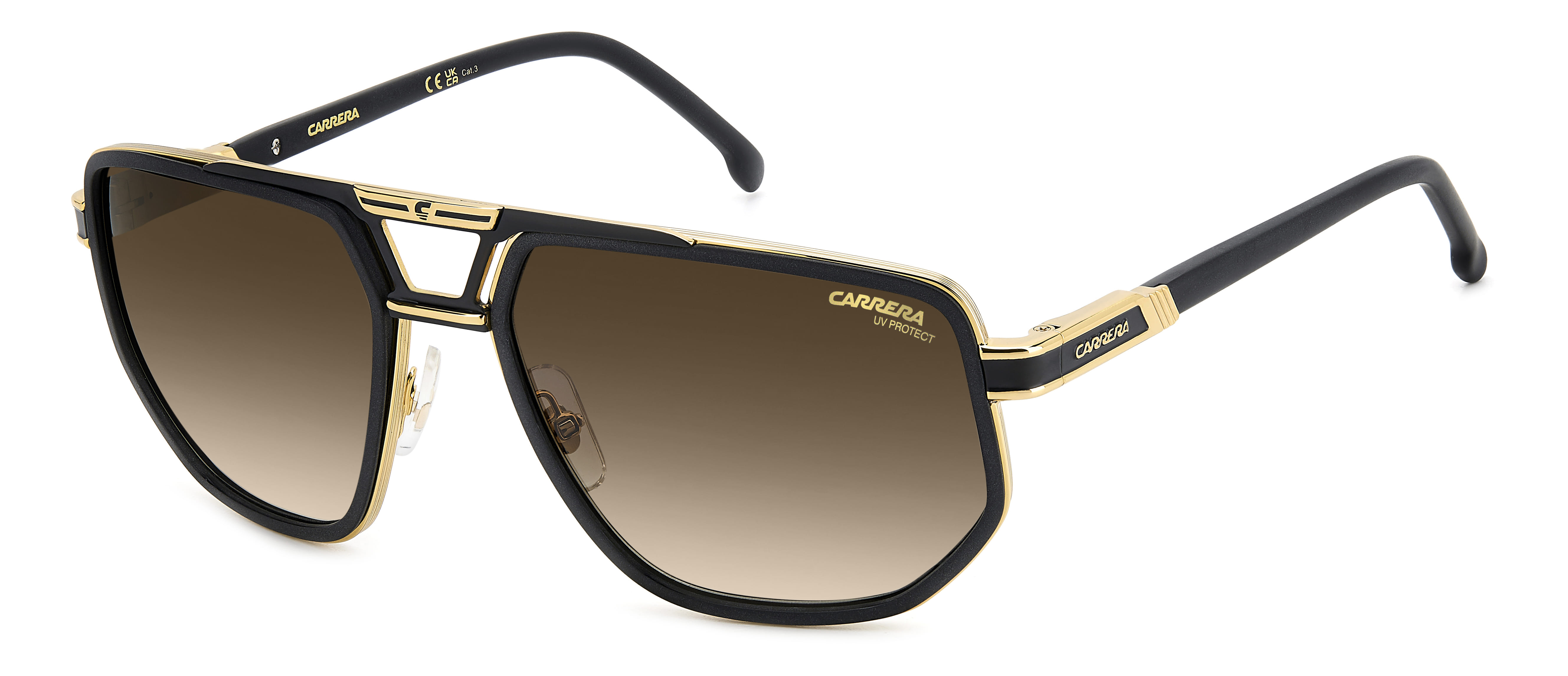 Carrera 1072/S Sunglass Matt Black Male Full Metal Sunglass — Matt Black frame — view 1