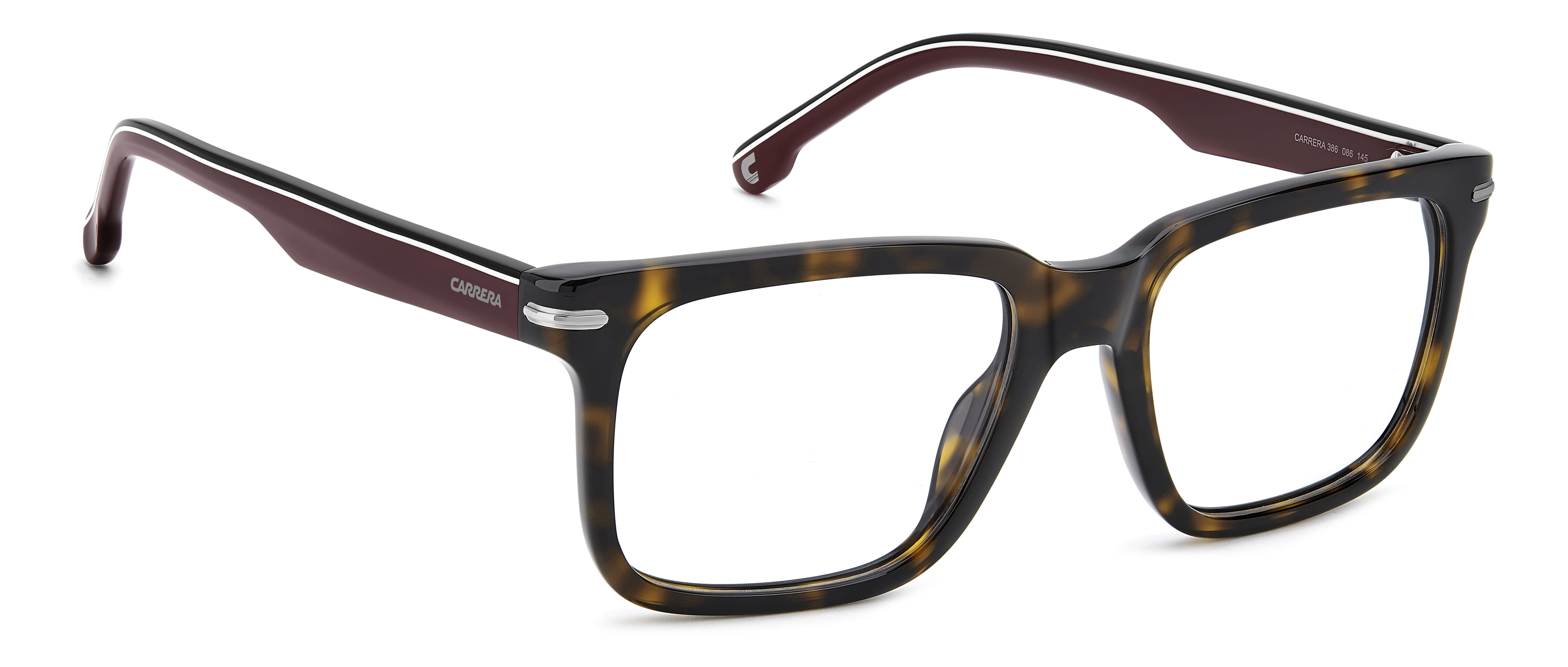 CARRERA 386 086 386 Frame Havana Male Full Shell Frame — Havana frame — view 2
