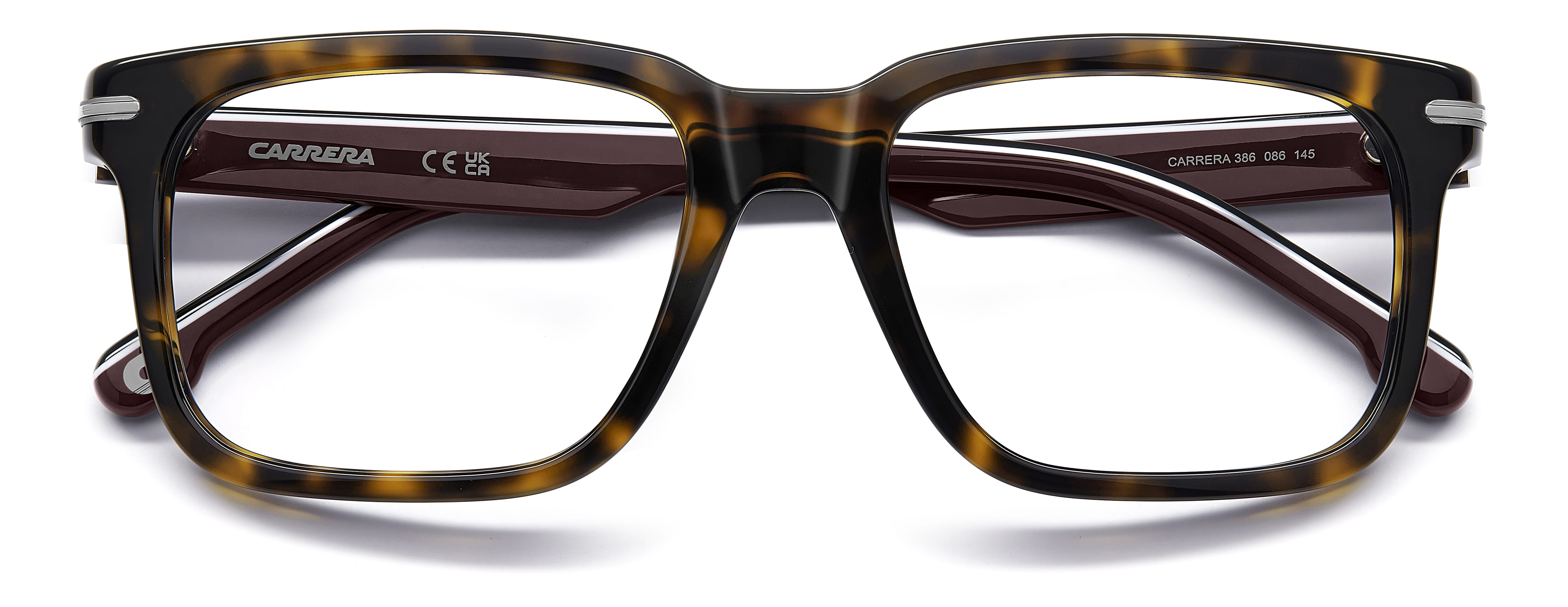 CARRERA 386 086 386 Frame Havana Male Full Shell Frame — Havana frame — view 4