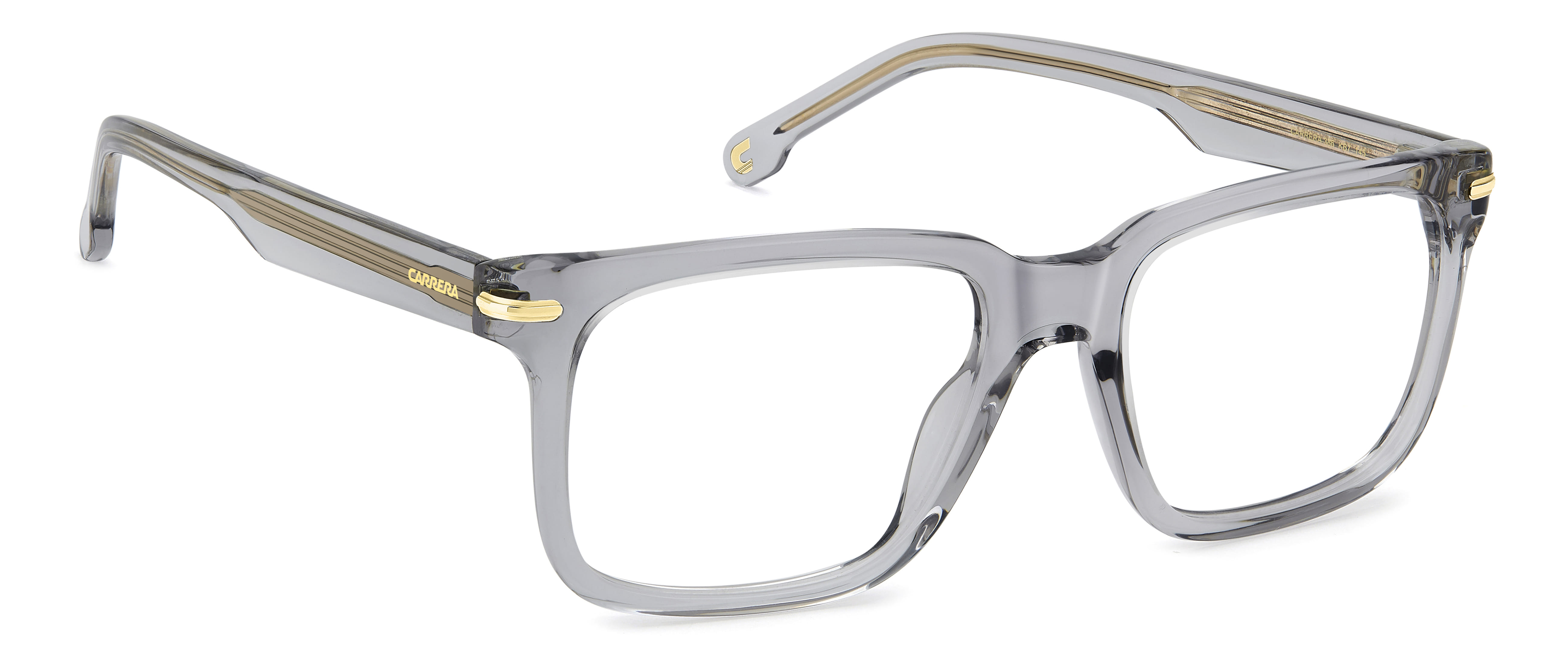 CARRERA 386 KB7 386 Frame Transparent Grey Male Full Shell Frame — Transparent Grey frame — view 2