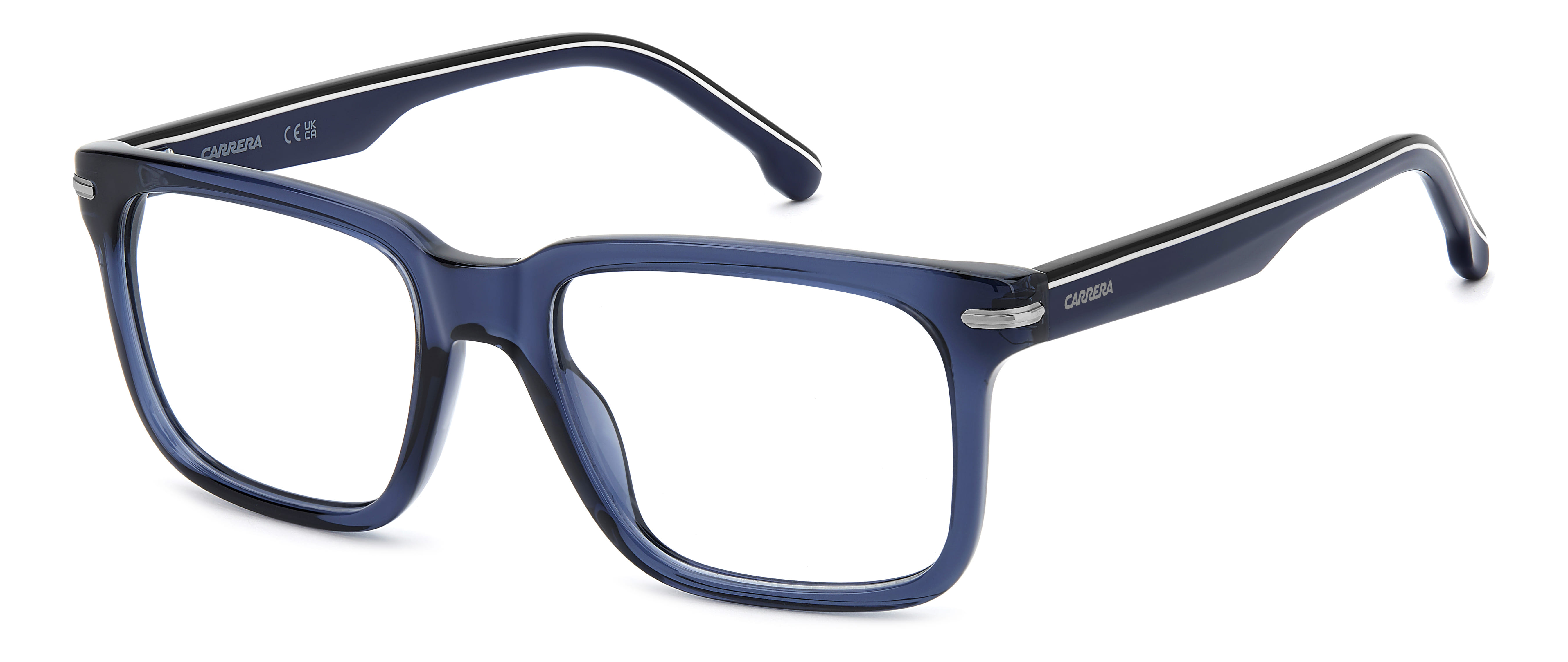 CARRERA 386 PJP 386 Frame Transparent Blue Male Full Shell Frame — Transparent Blue frame — alternate view