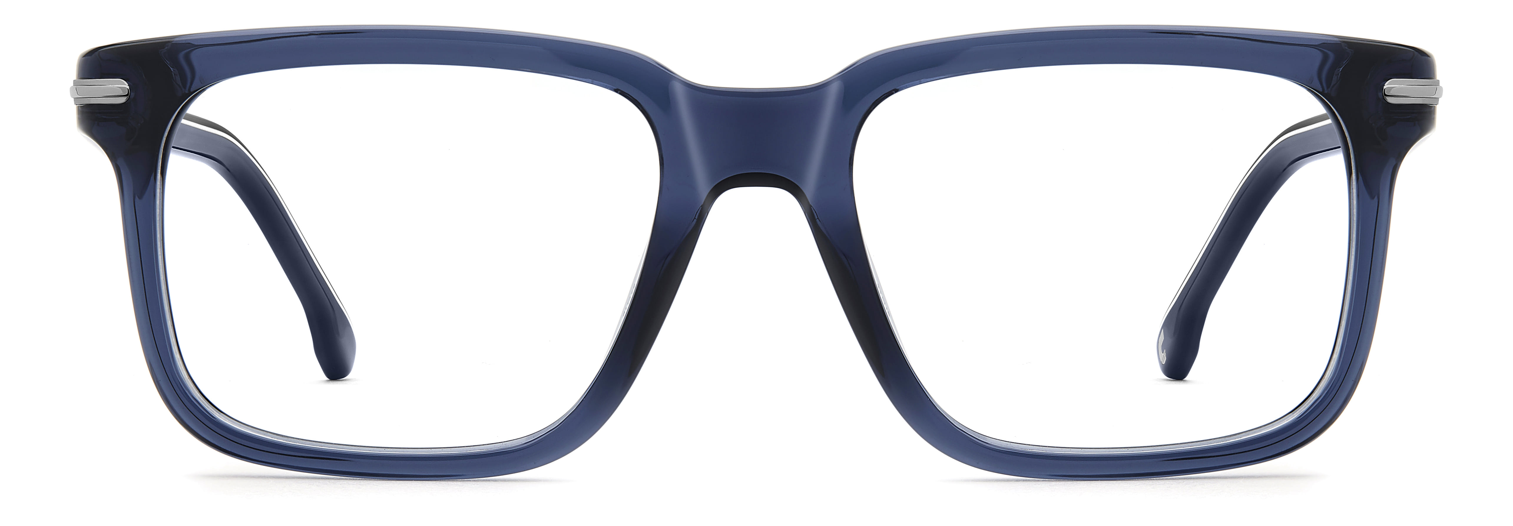 CARRERA 386 PJP 386 Frame Transparent Blue Male Full Shell Frame — Transparent Blue frame — view 3