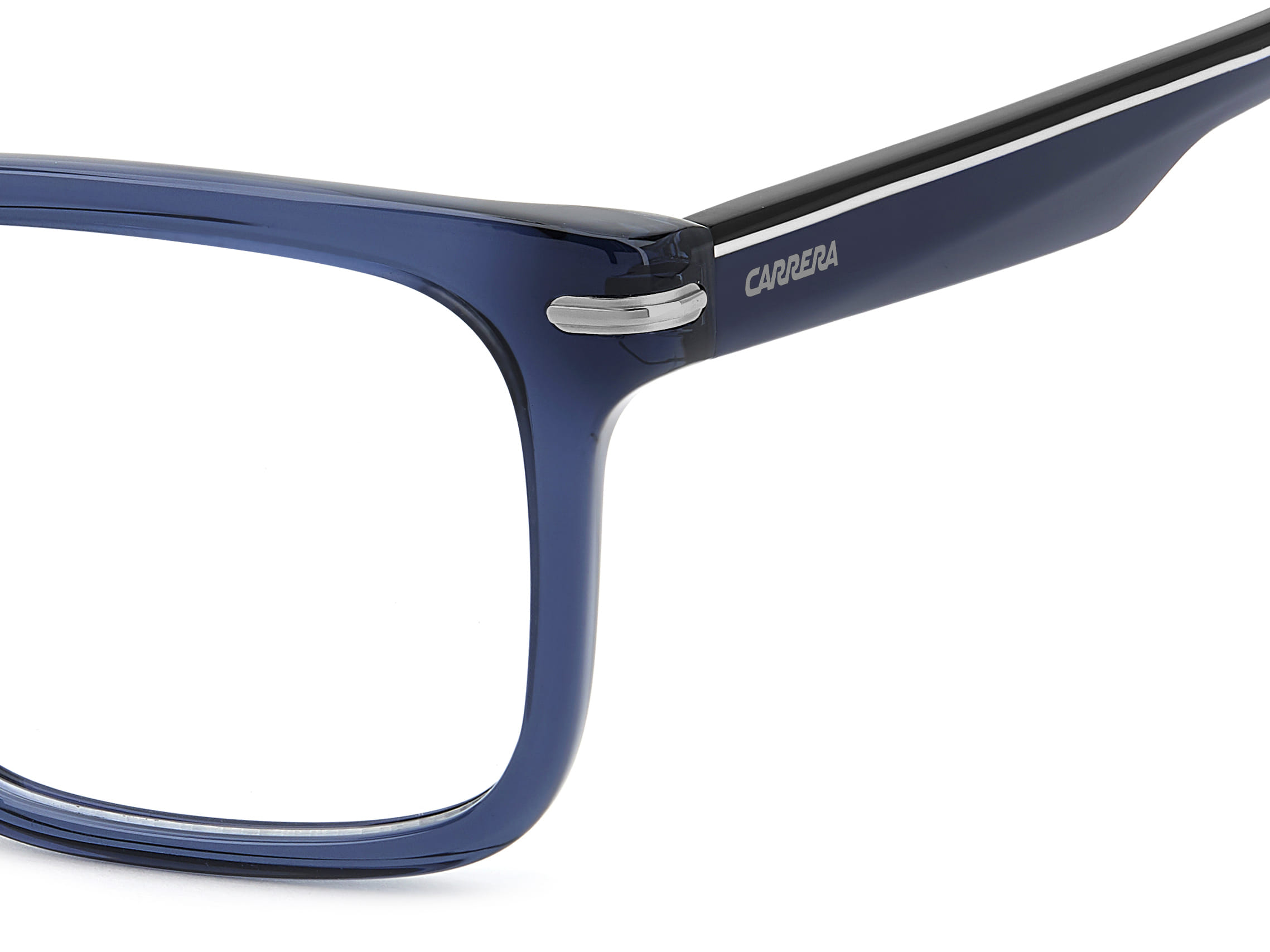 CARRERA 386 PJP 386 Frame Transparent Blue Male Full Shell Frame — Transparent Blue frame — view 5