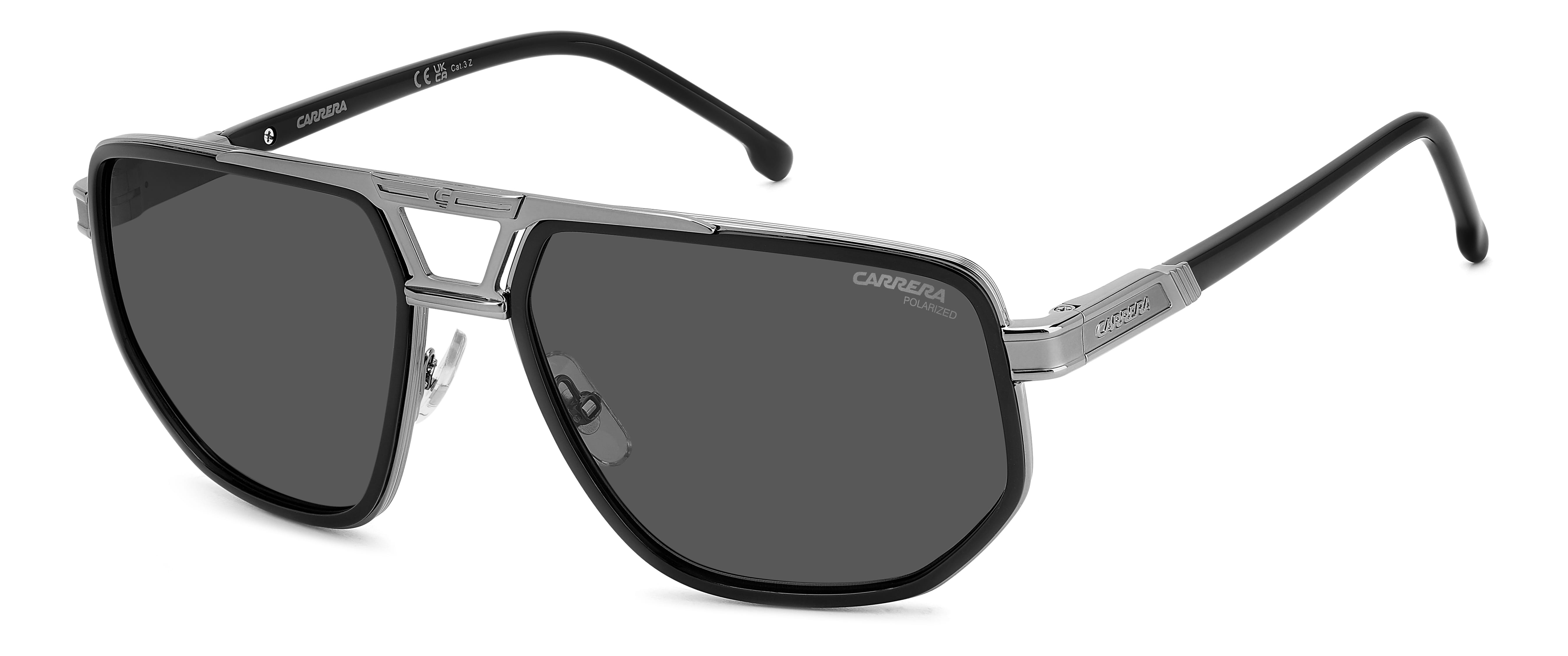 Carrera 1072/S Sunglass Black Male Full Metal Sunglass — Black frame — view 1