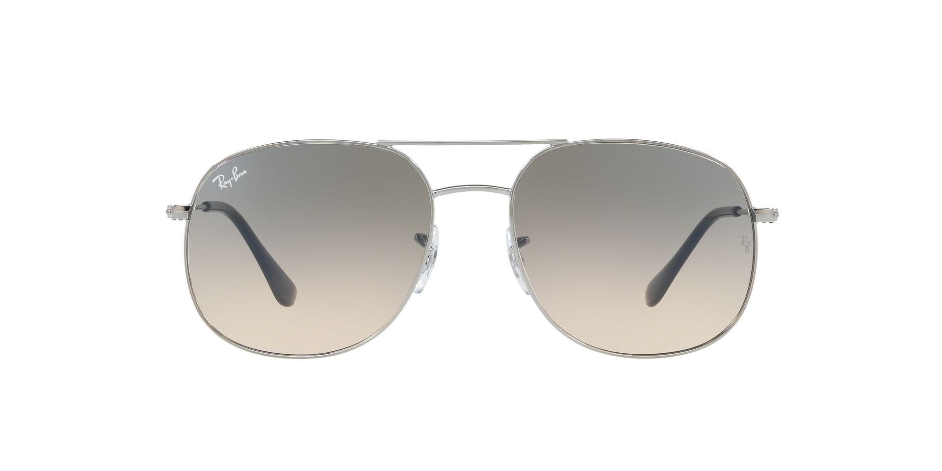 Rayban RB3599I Sunglass Grey Male Full Metal Sunglass — Grey frame — view 3