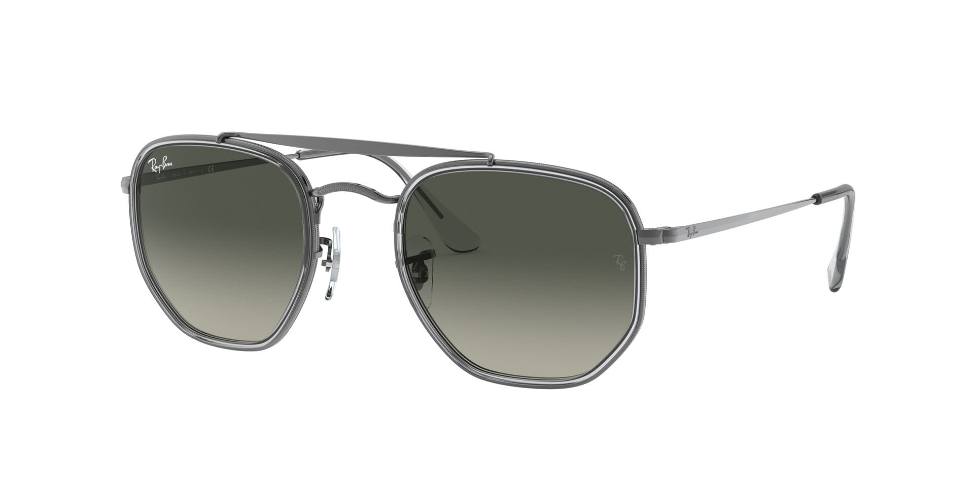 Rayban 3648-M Sunglass Grey Male Full Metal Sunglass — view 1
