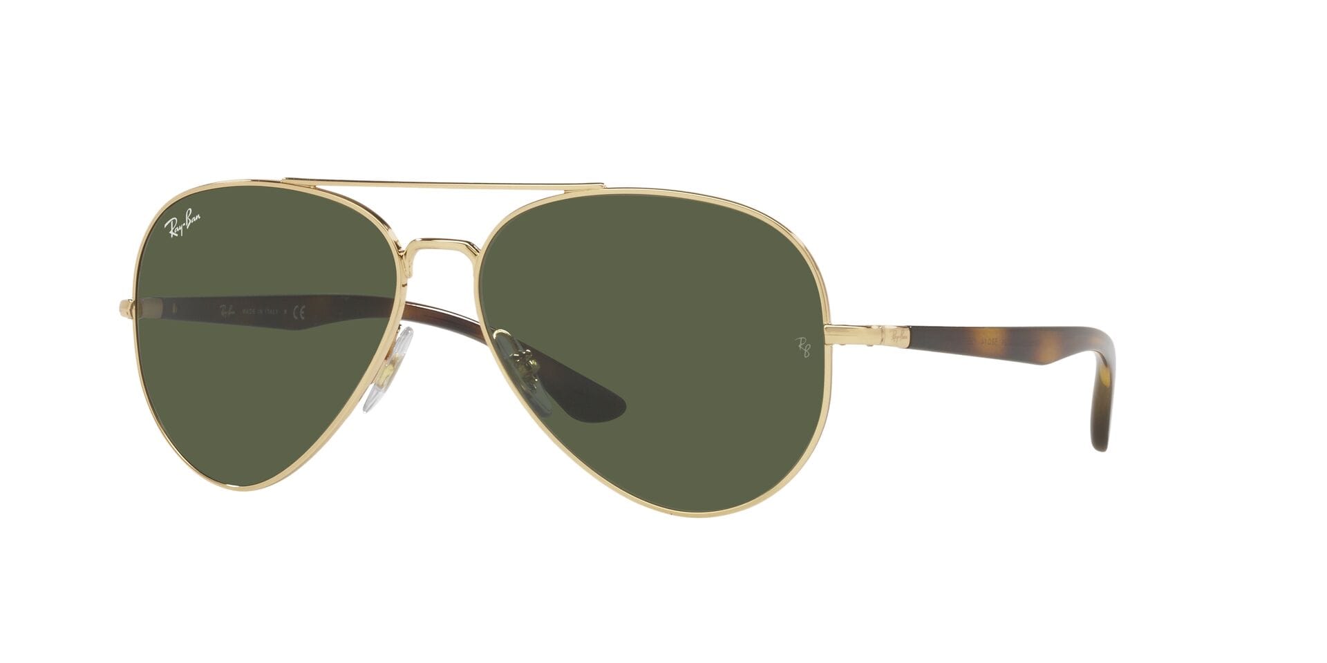 Rayban 0RB3675 Sunglass Gold Unisex Full Shell — Gold frame