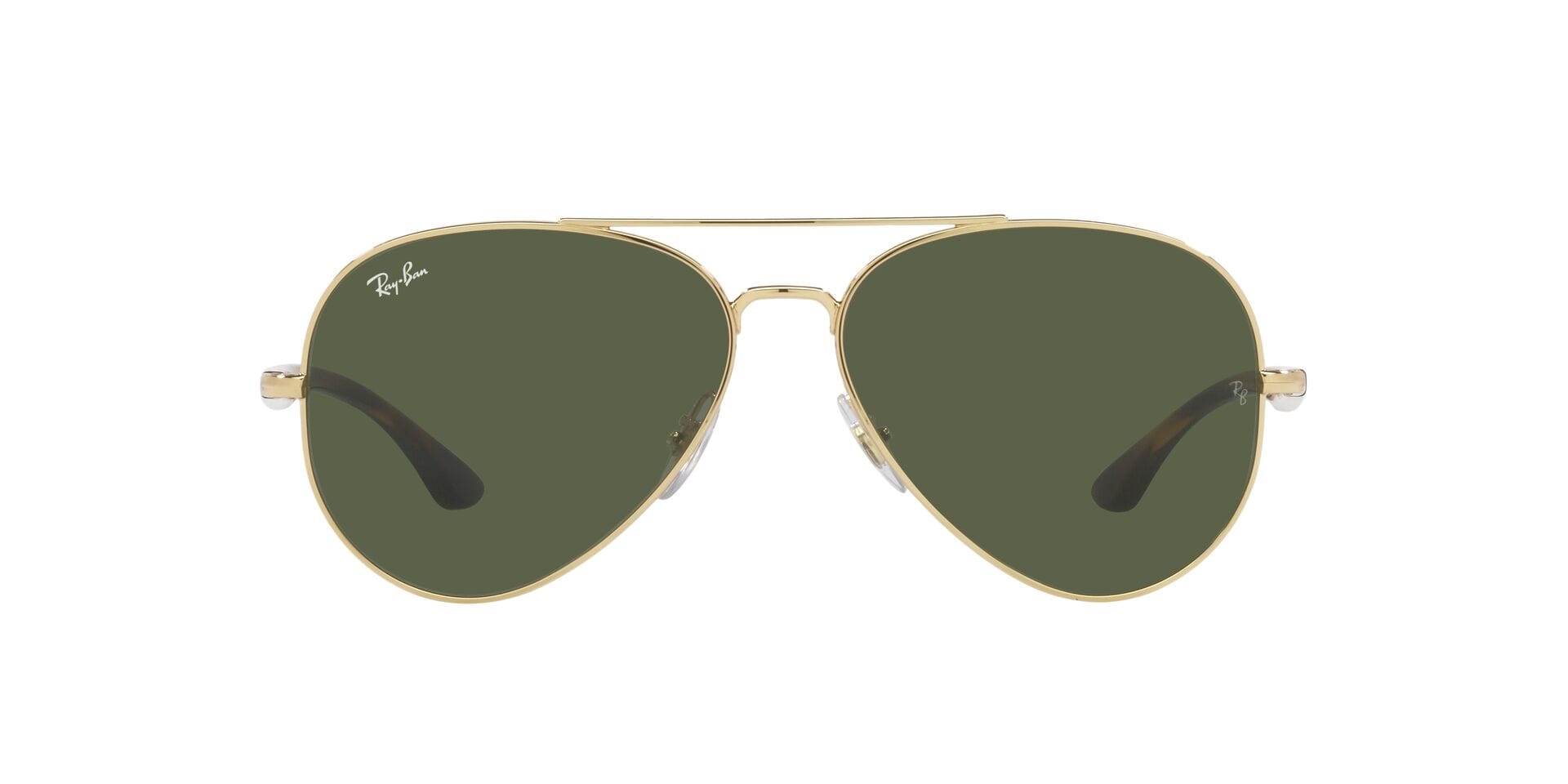 Rayban 0RB3675 Sunglass Gold Unisex Full Shell Sunglass — Gold frame — view 2