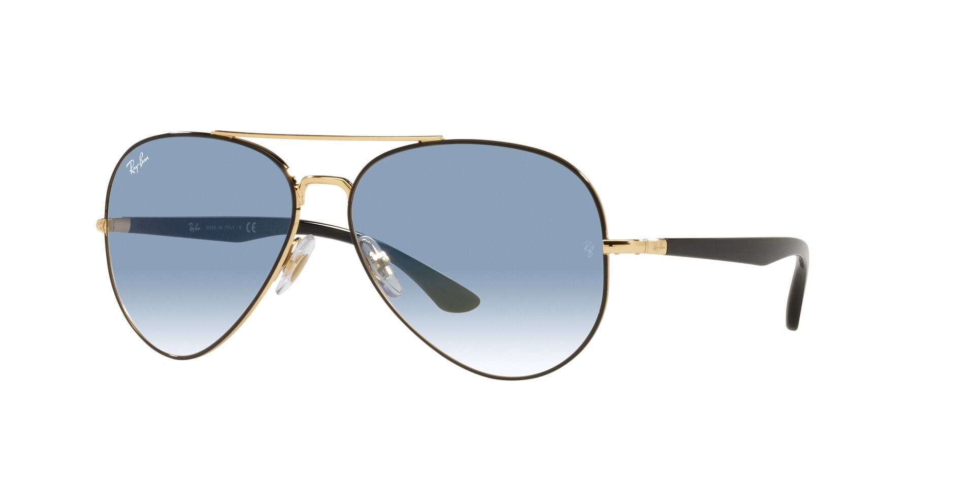 Rayban 0RB3675 Sunglass Black Unisex Full Shell — Black frame