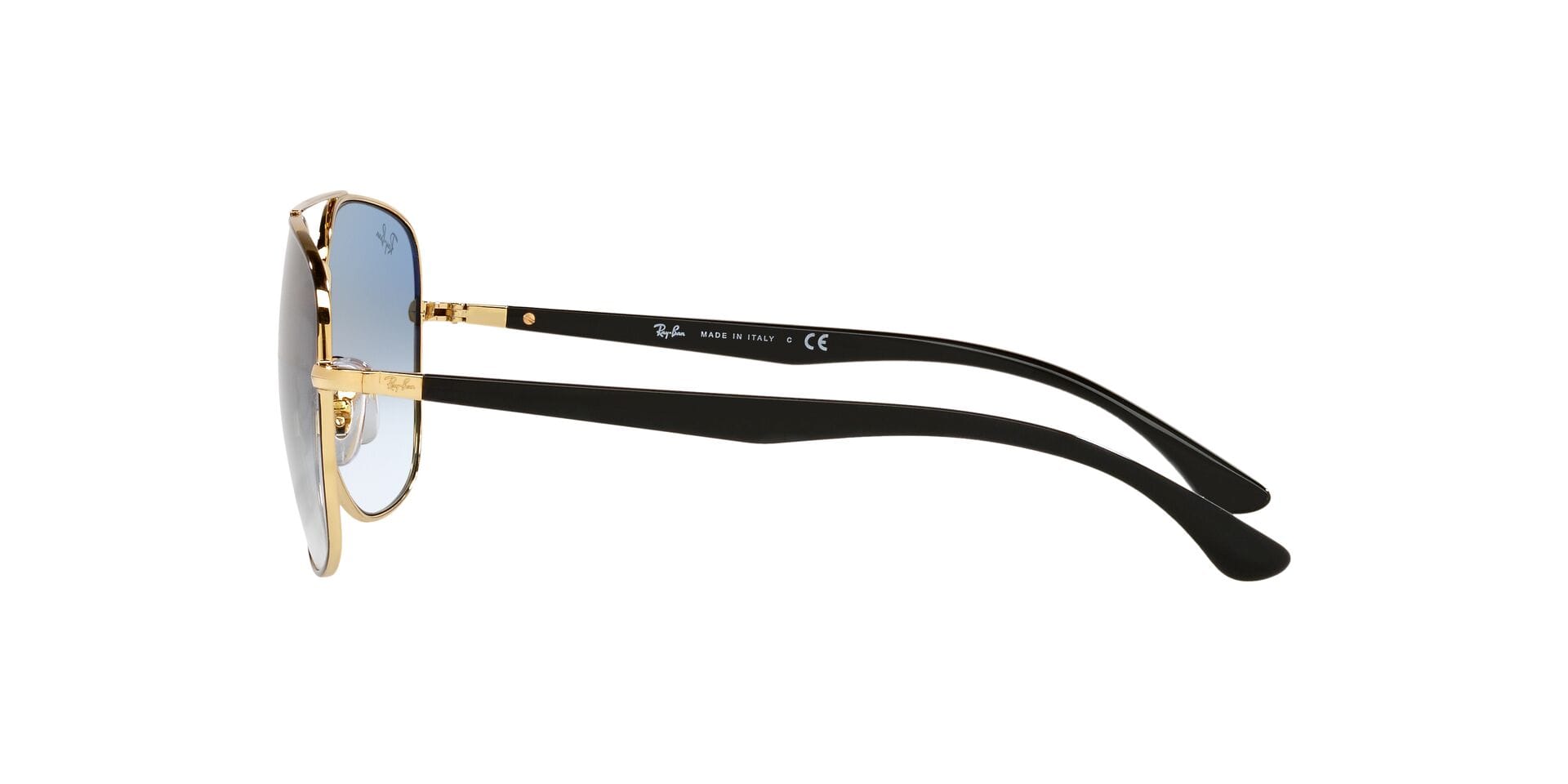 Rayban 0RB3683 Sunglass Black Unisex Full Shell Sunglass — Black frame — view 3