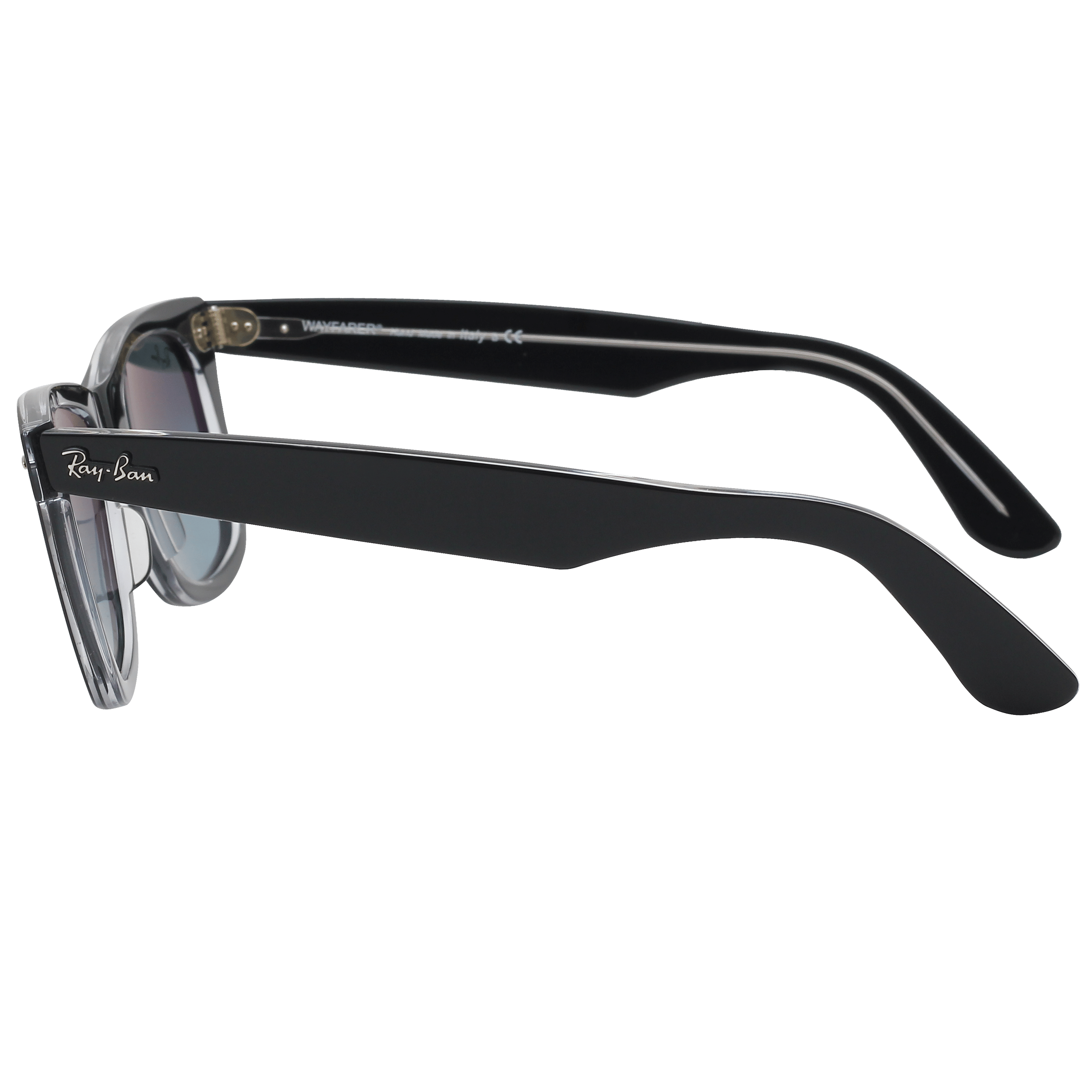 Rayban RB 2140 Sunglass Black Male Full Shell Sunglass — Black frame — view 3