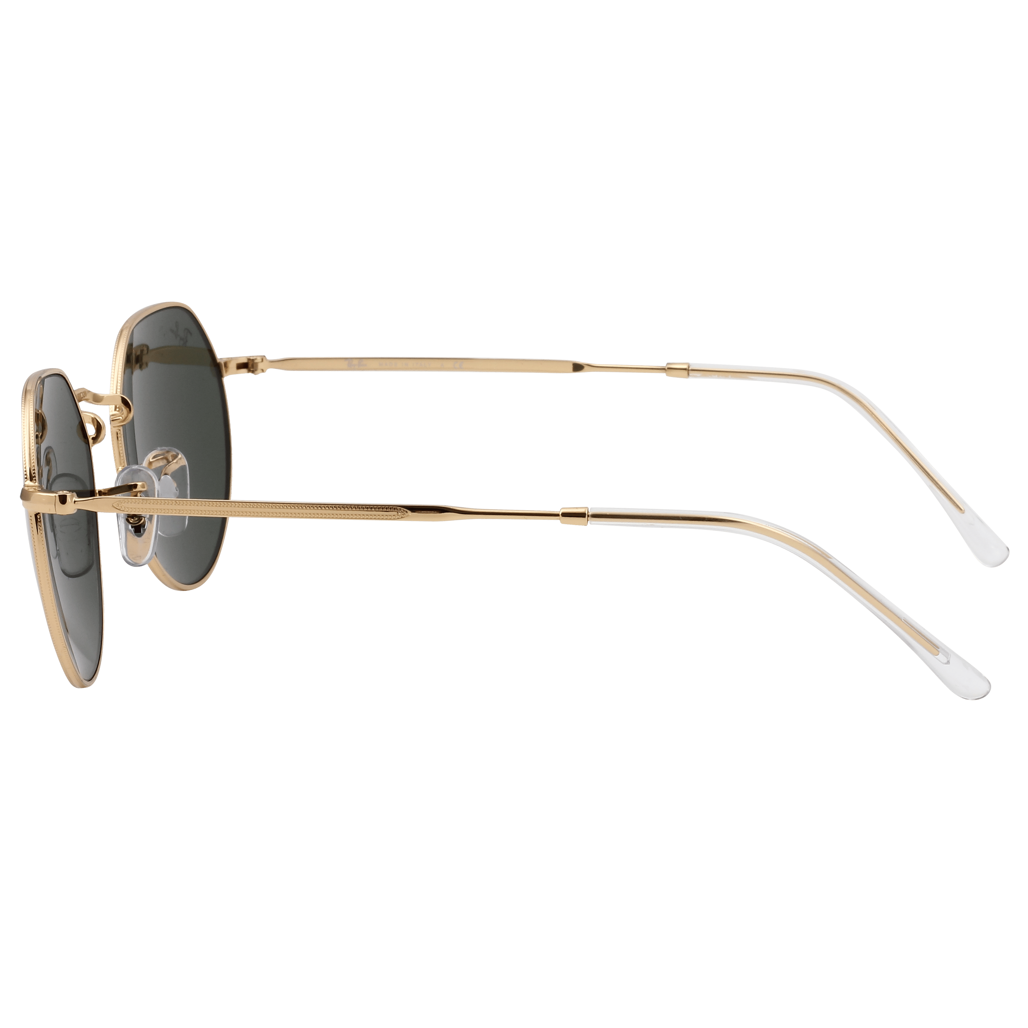 Rayban RB3565 Sunglass Gold Unisex Full Metal Sunglass — Gold frame — view 3