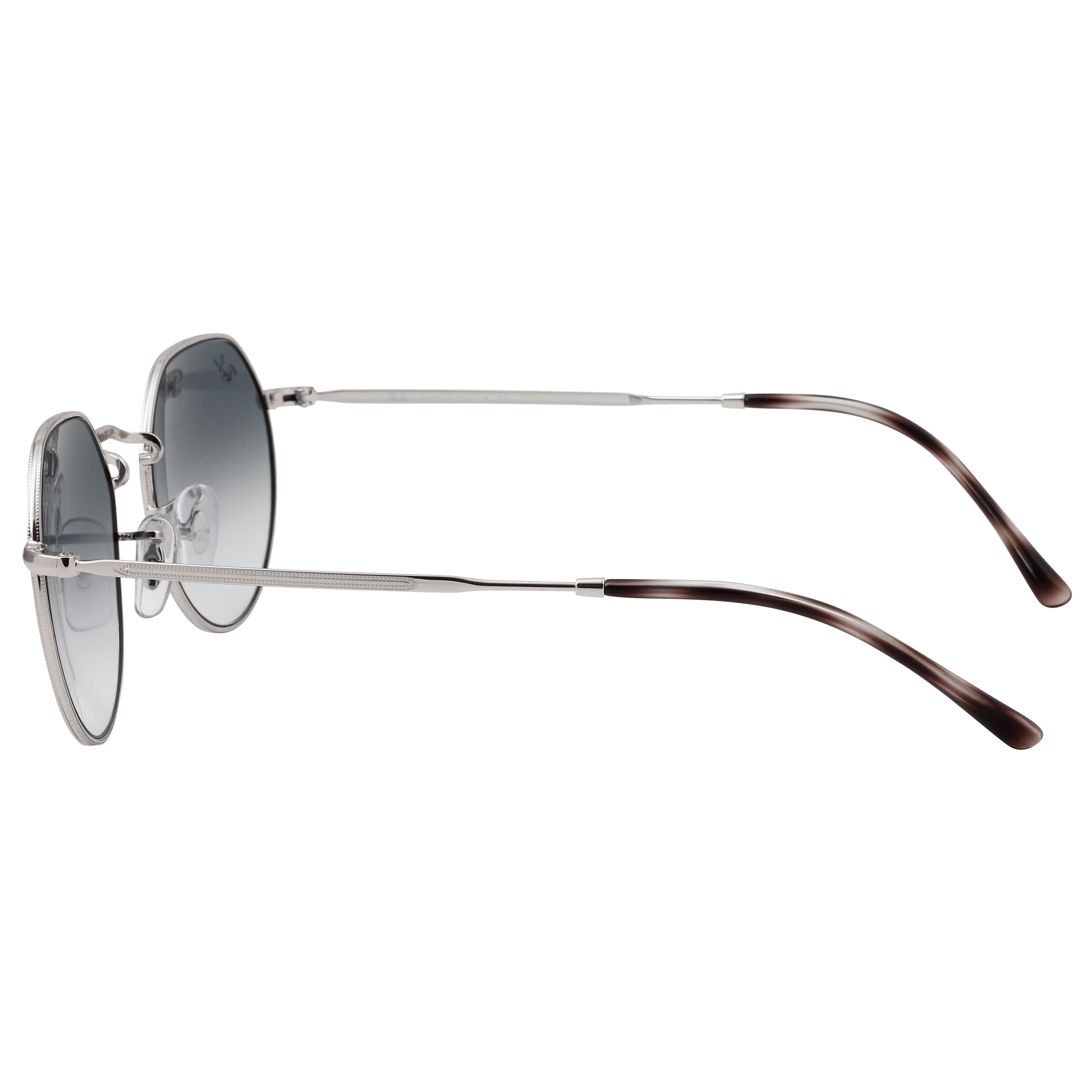 Rayban RB3565 Sunglass Silver Unisex Full Metal Sunglass — Silver frame — view 3