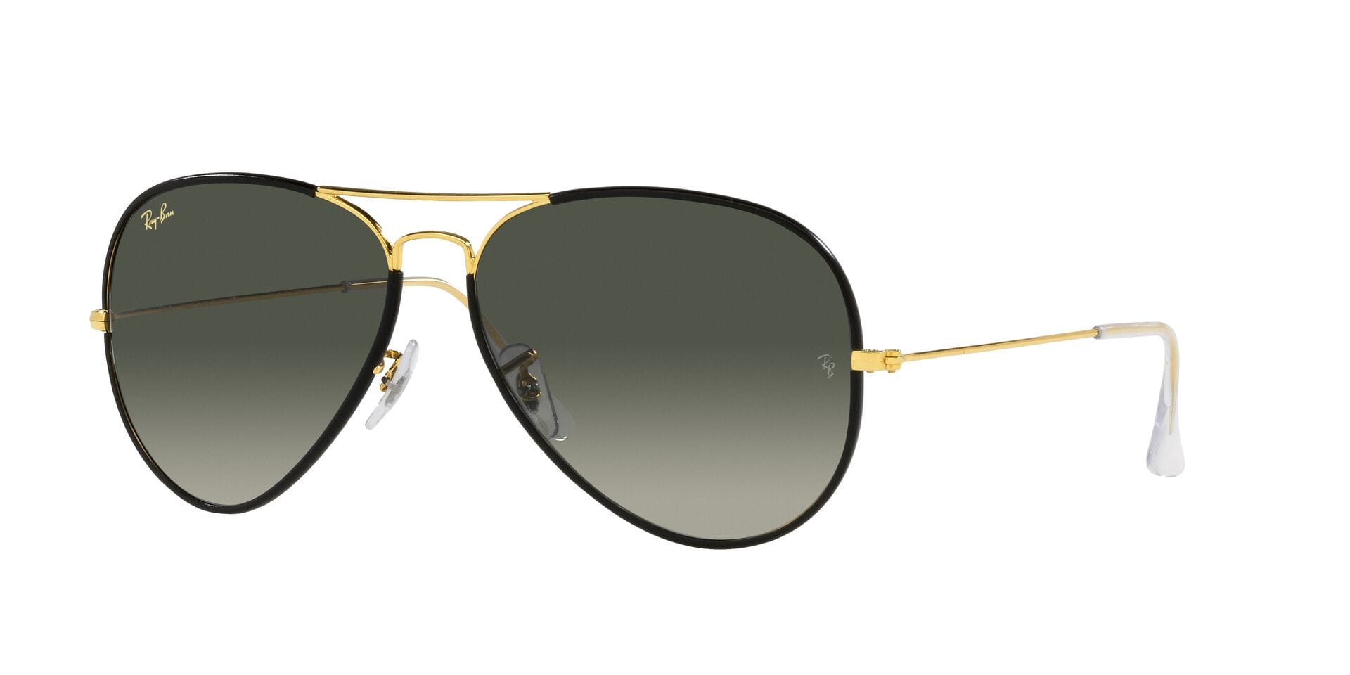 Rayban 0RB3025JM Sunglass Black Unisex Full Metal — Black frame