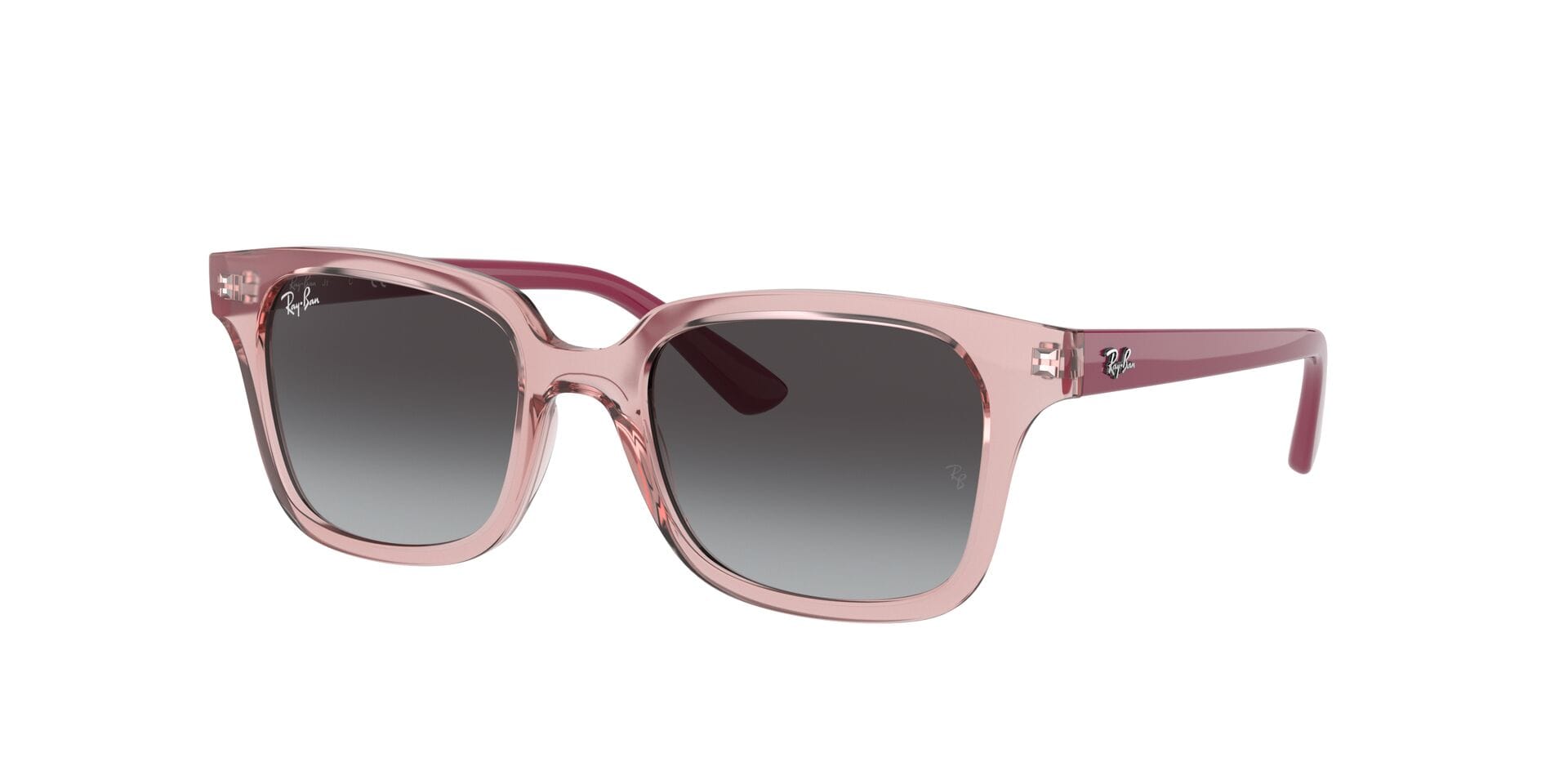 Rayban RJ9071S Sunglass Transparent Pink Kids Full Shell — Transparent Pink frame