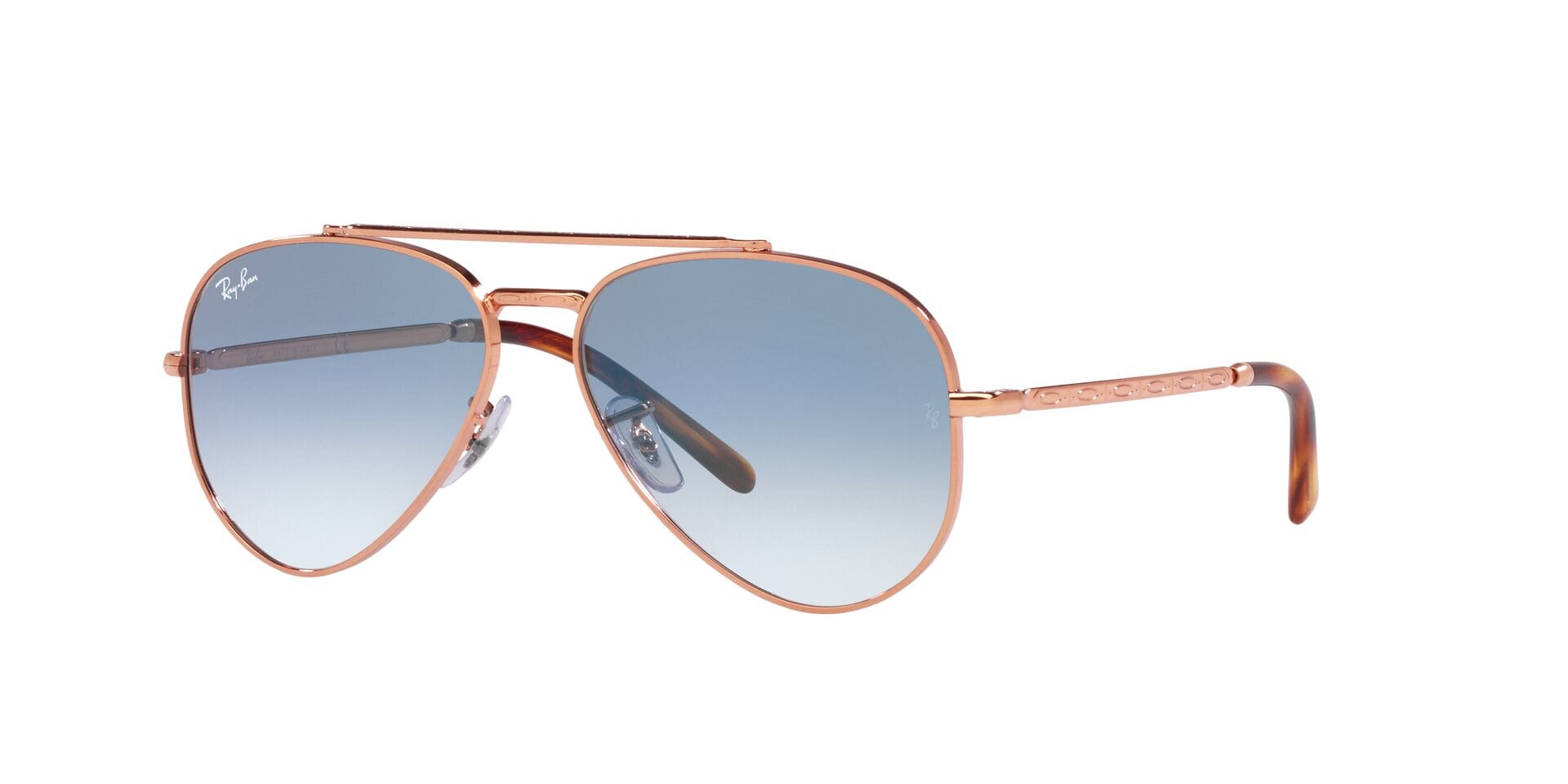 Rayban 0RB3625 Sunglass Rose Gold Male Full Metal — Rose Gold frame