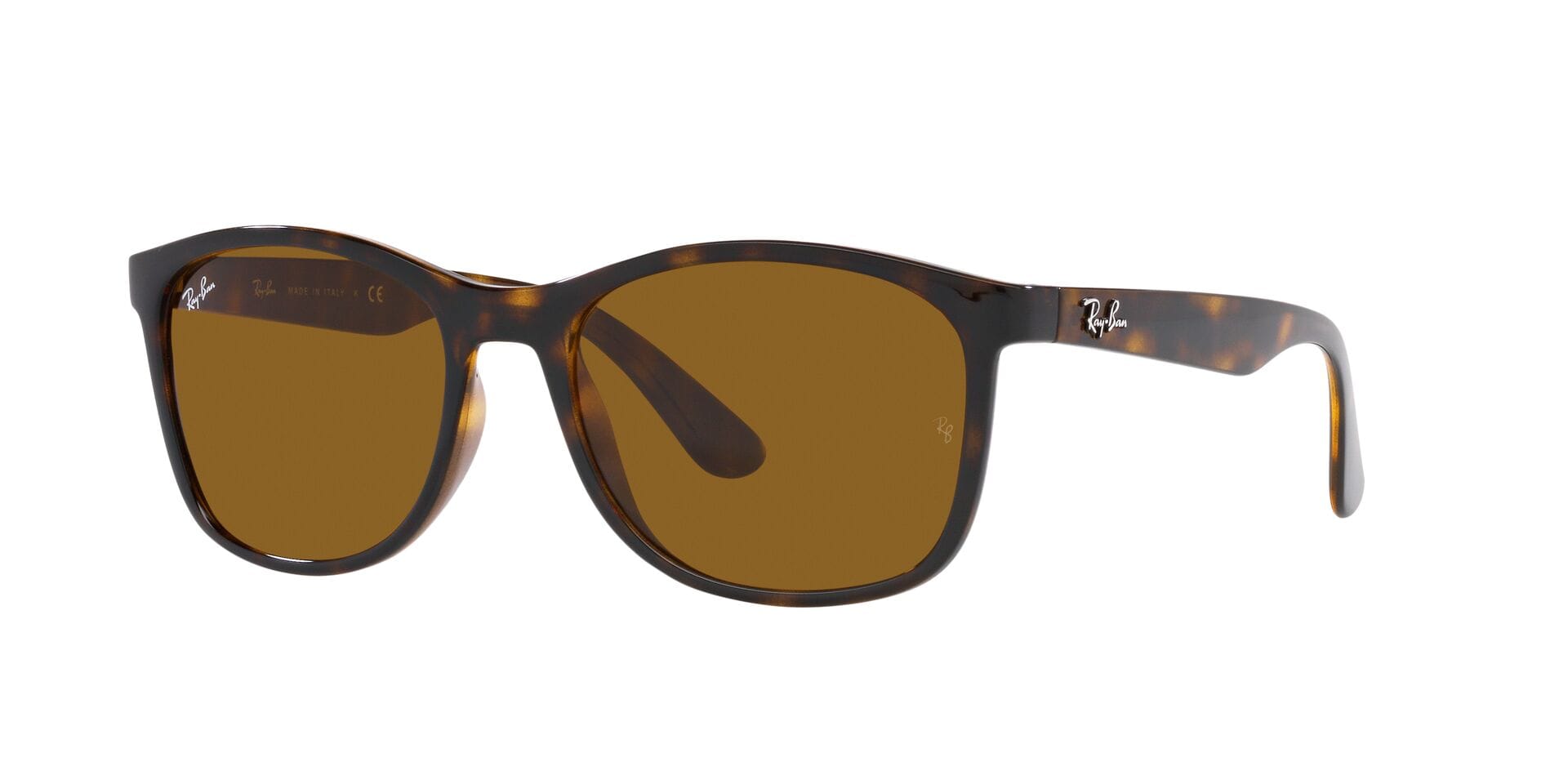 Rayban 0RB4374 Sunglass Brown Unisex Full Shell — Brown frame