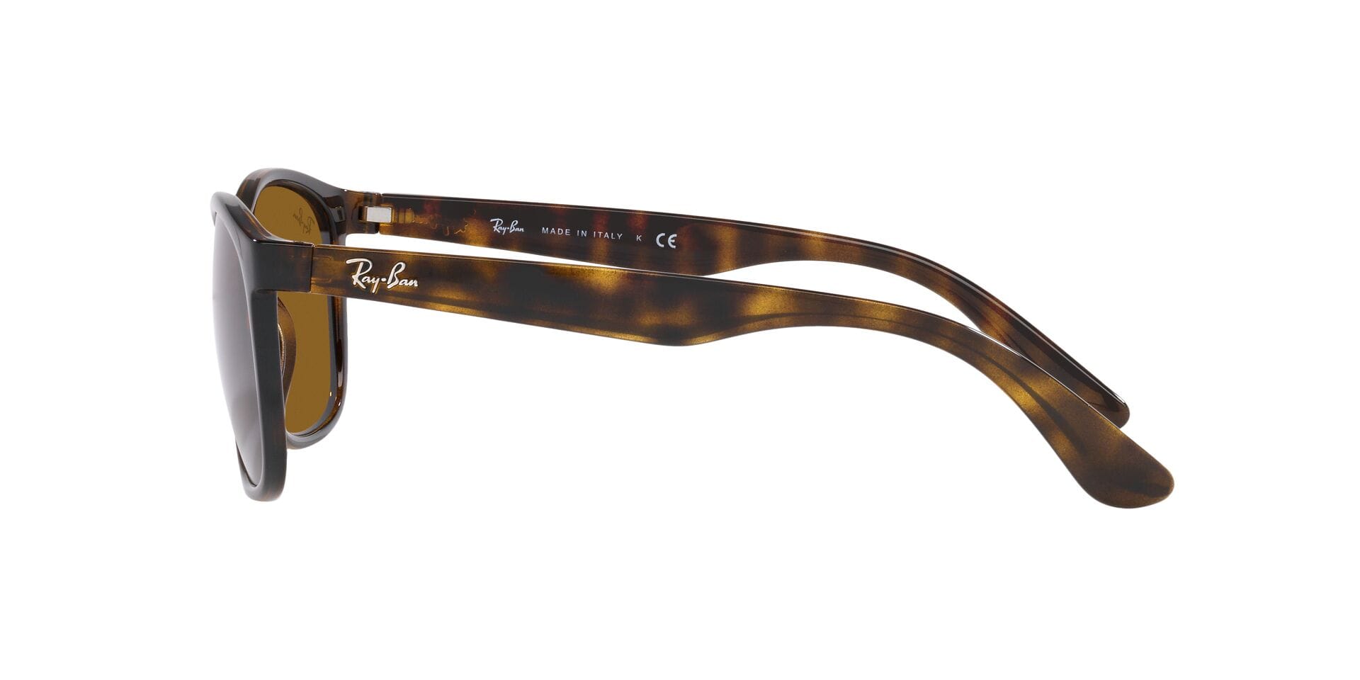 Rayban 0RB4374 Sunglass Brown Unisex Full Shell Sunglass — Brown frame — view 3