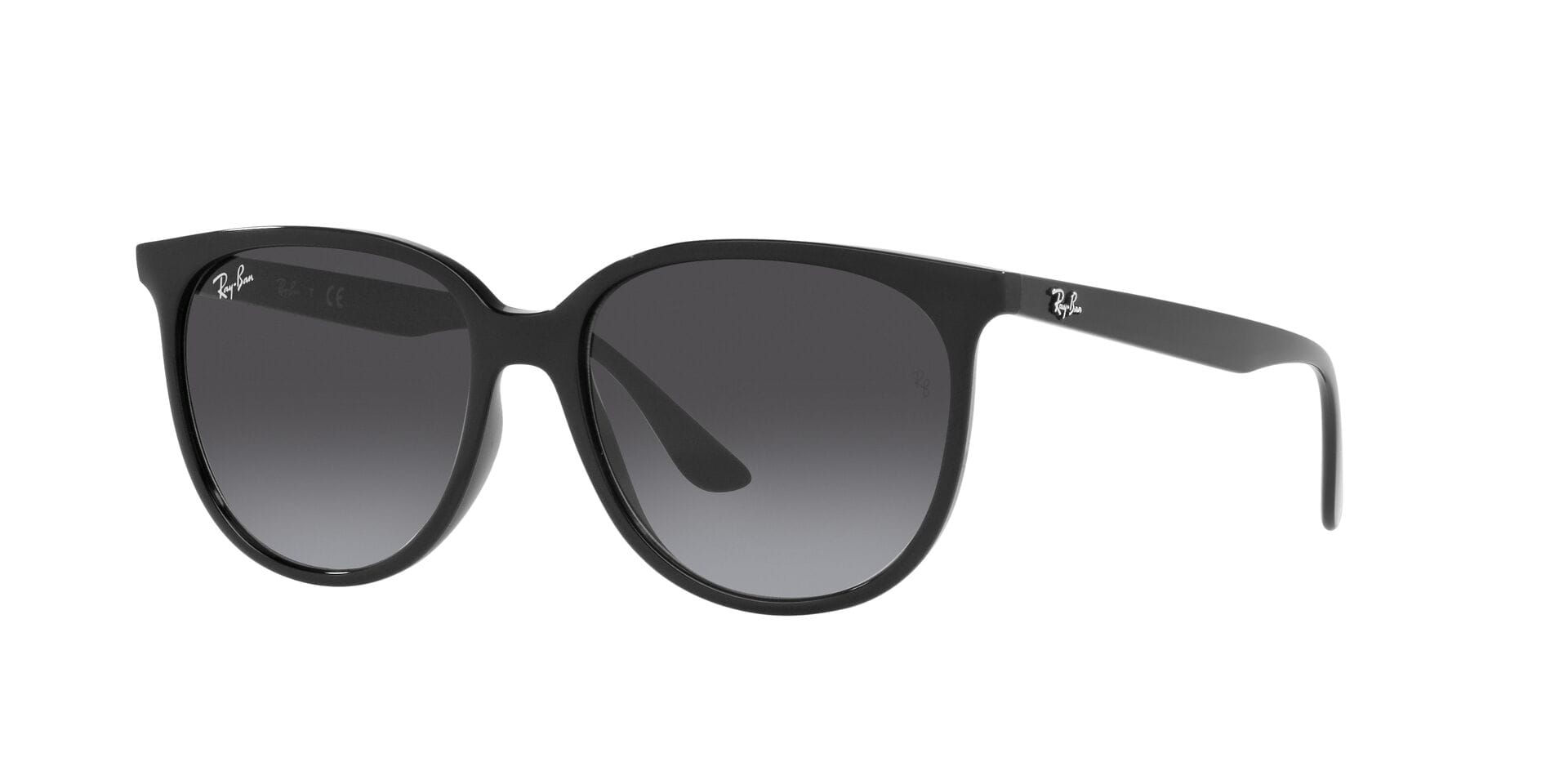 Rayban 0RB4378 Sunglass Black Female Full Shell — Black frame