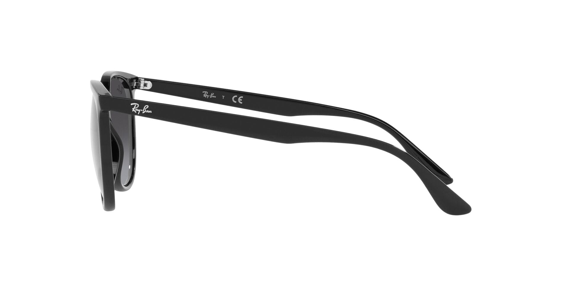 Rayban 0RB4378 Sunglass Black Female Full Shell Sunglass — Black frame — view 3