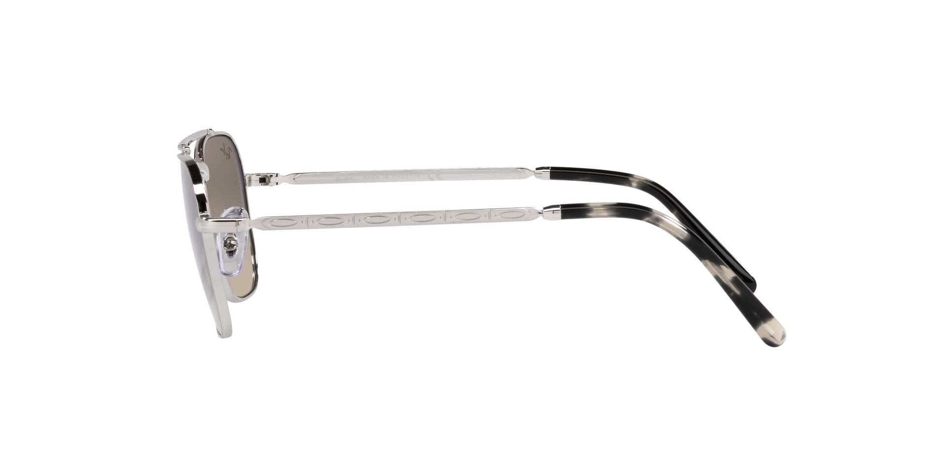 Rayban 0RB3636 Sunglass Silver Unisex Full Metal Sunglass — Silver frame — view 3