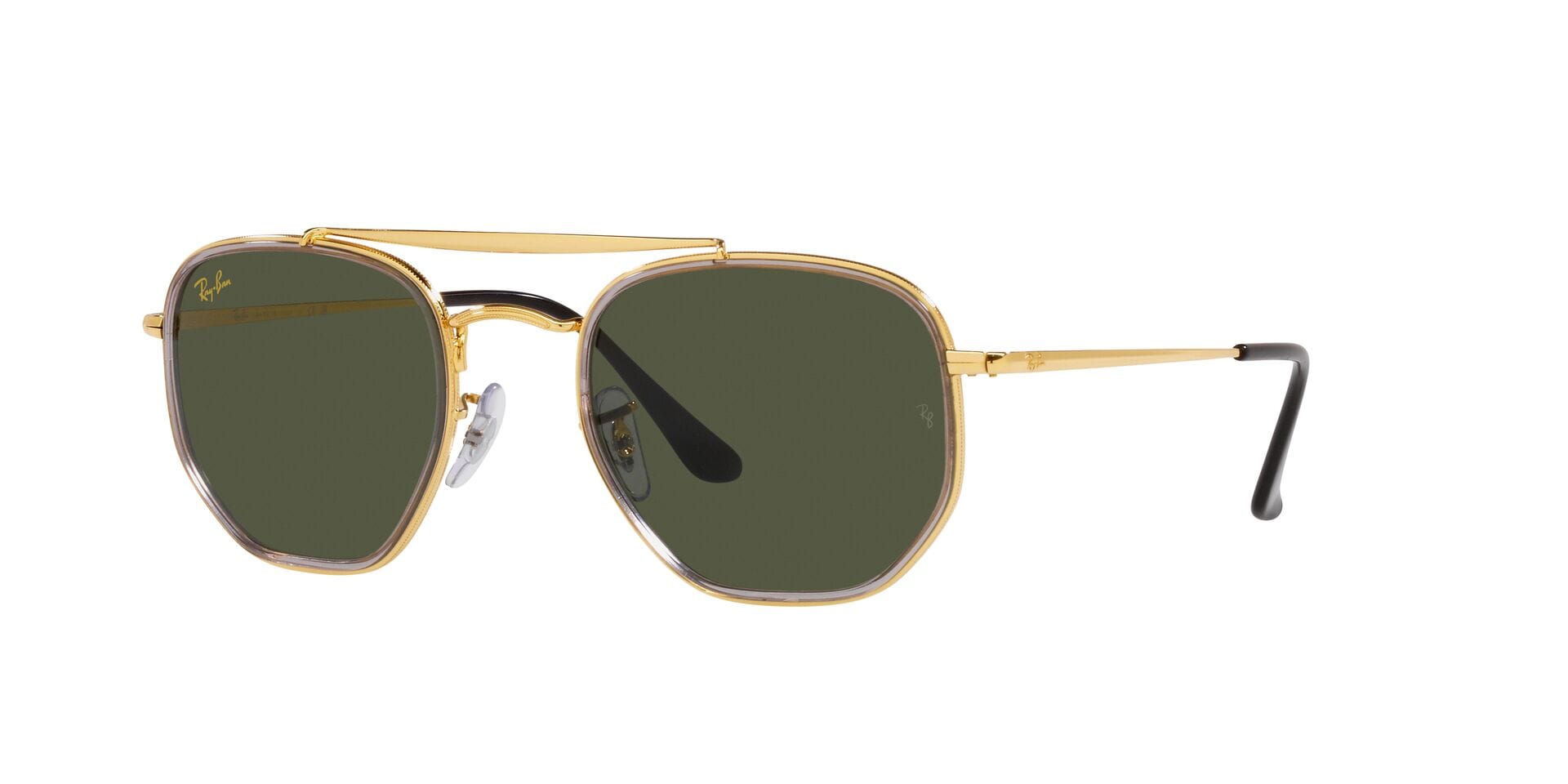 Rayban 0RB3648M Sunglass Gold Unisex Full Metal — Gold frame
