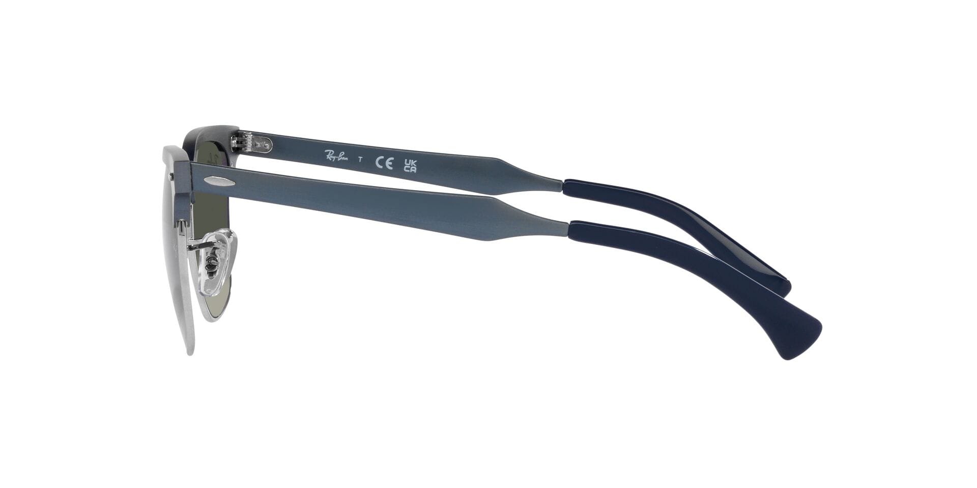 Rayban 0RB3507 Sunglass Blue Unisex Full Aluminum Sunglass — Blue frame — view 3